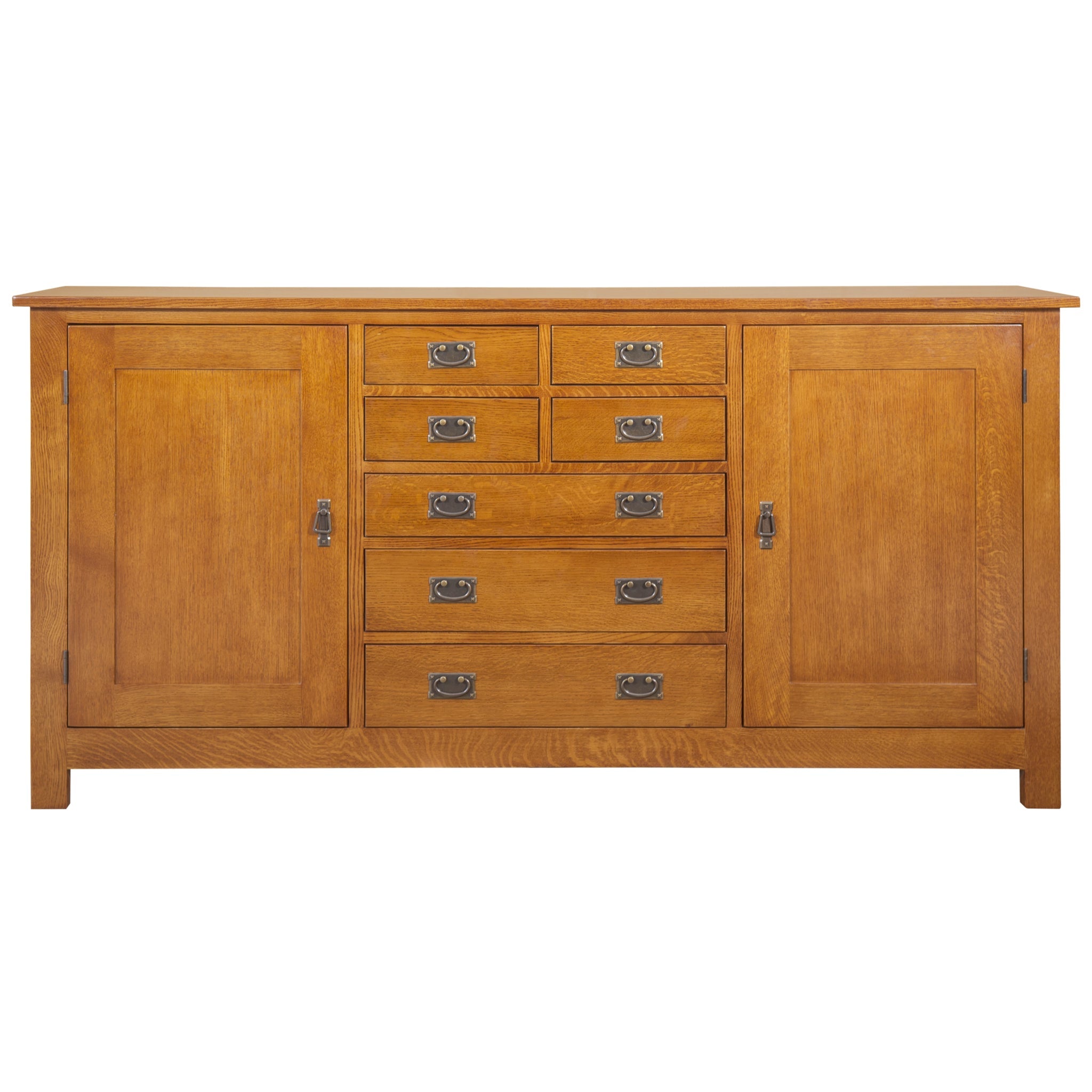 Mission 7 Drawer Sideboard with 2 Doors - Michael's Cherry (MC-A) - 82"
