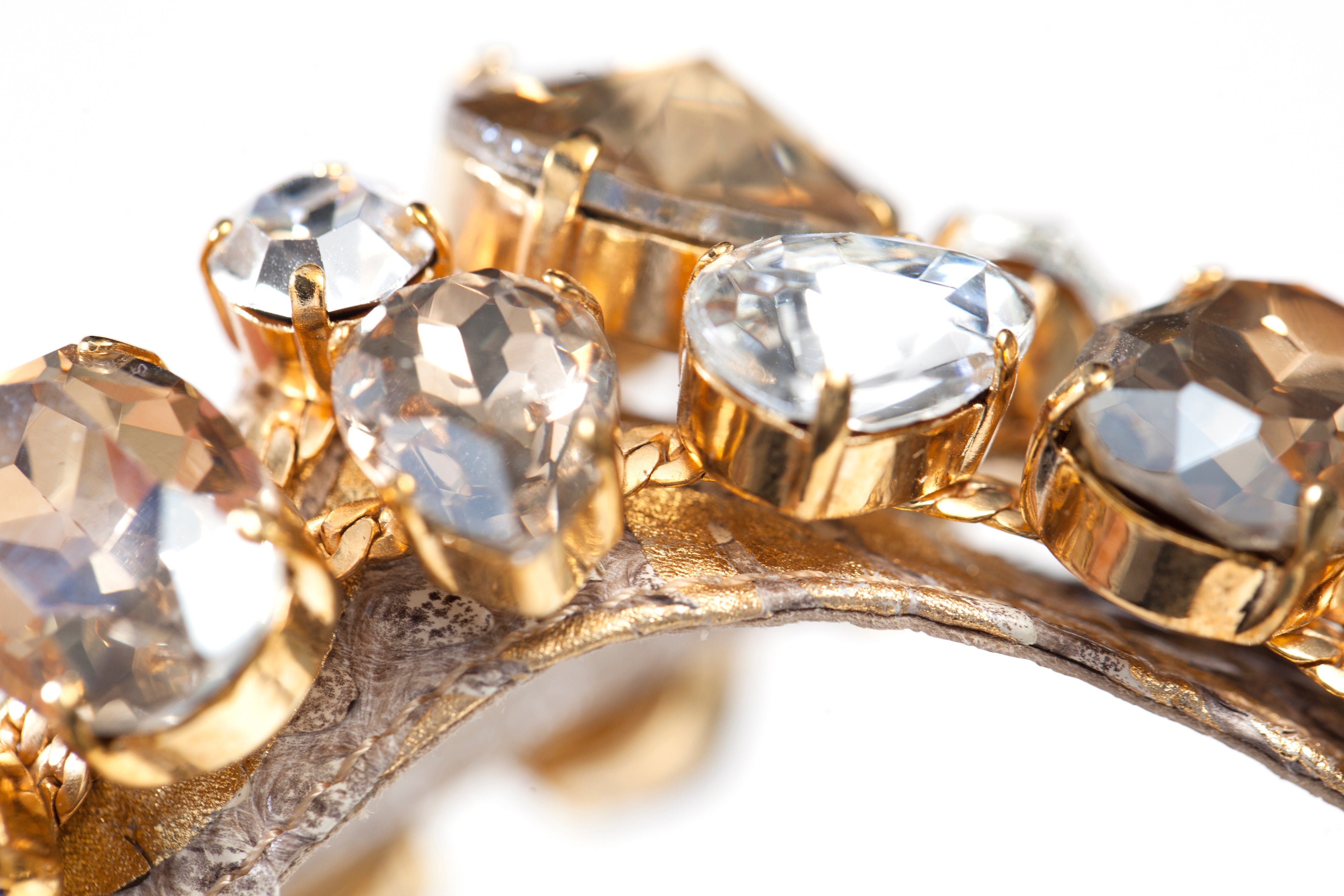Gold/Silver Python with Gold/Silver Crystal