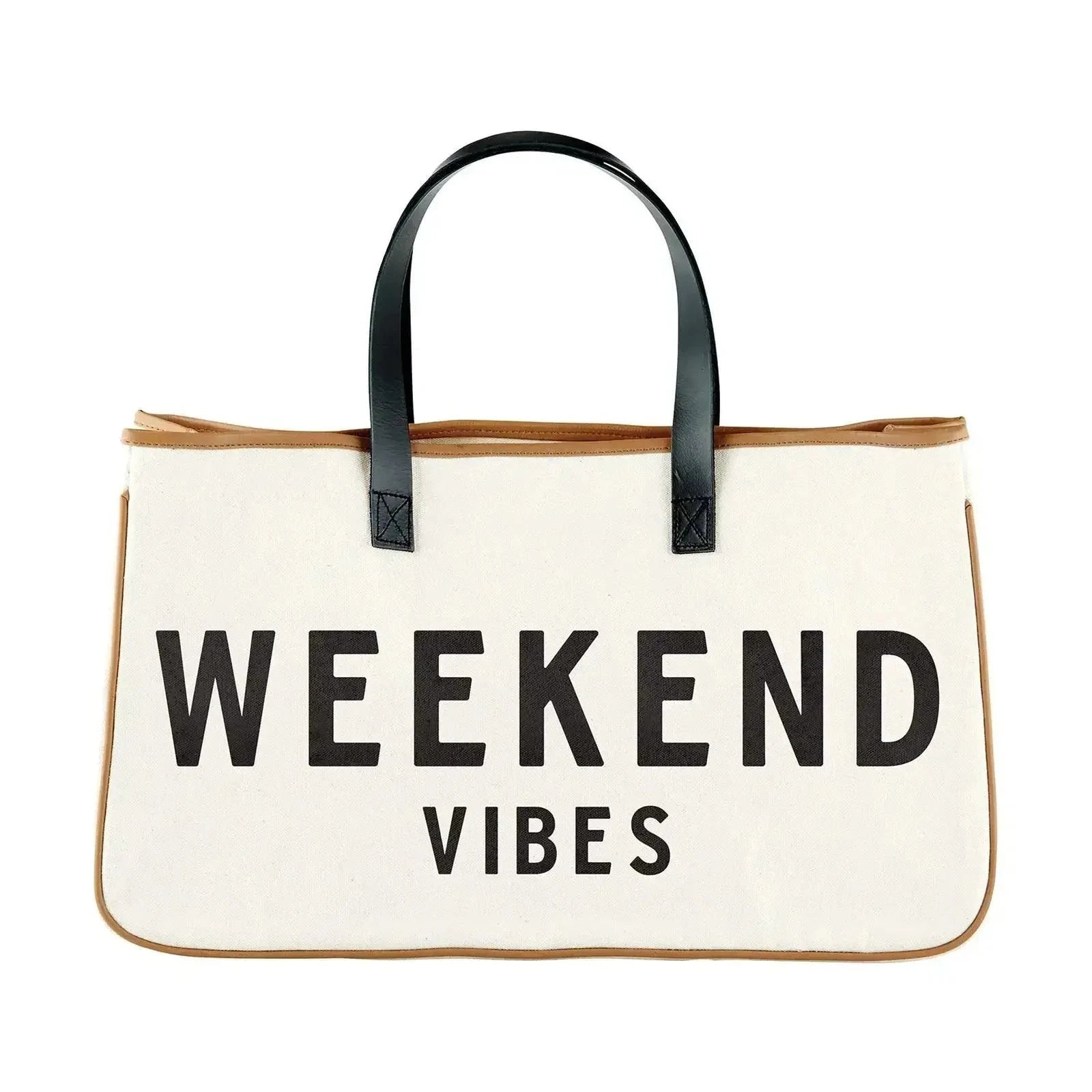Beach Bag BEACH PLEASE Canvas Bag White 100% Cotton-Canvas With Genuine Leather Handles Large Capacity Casual Tote Bag For Women