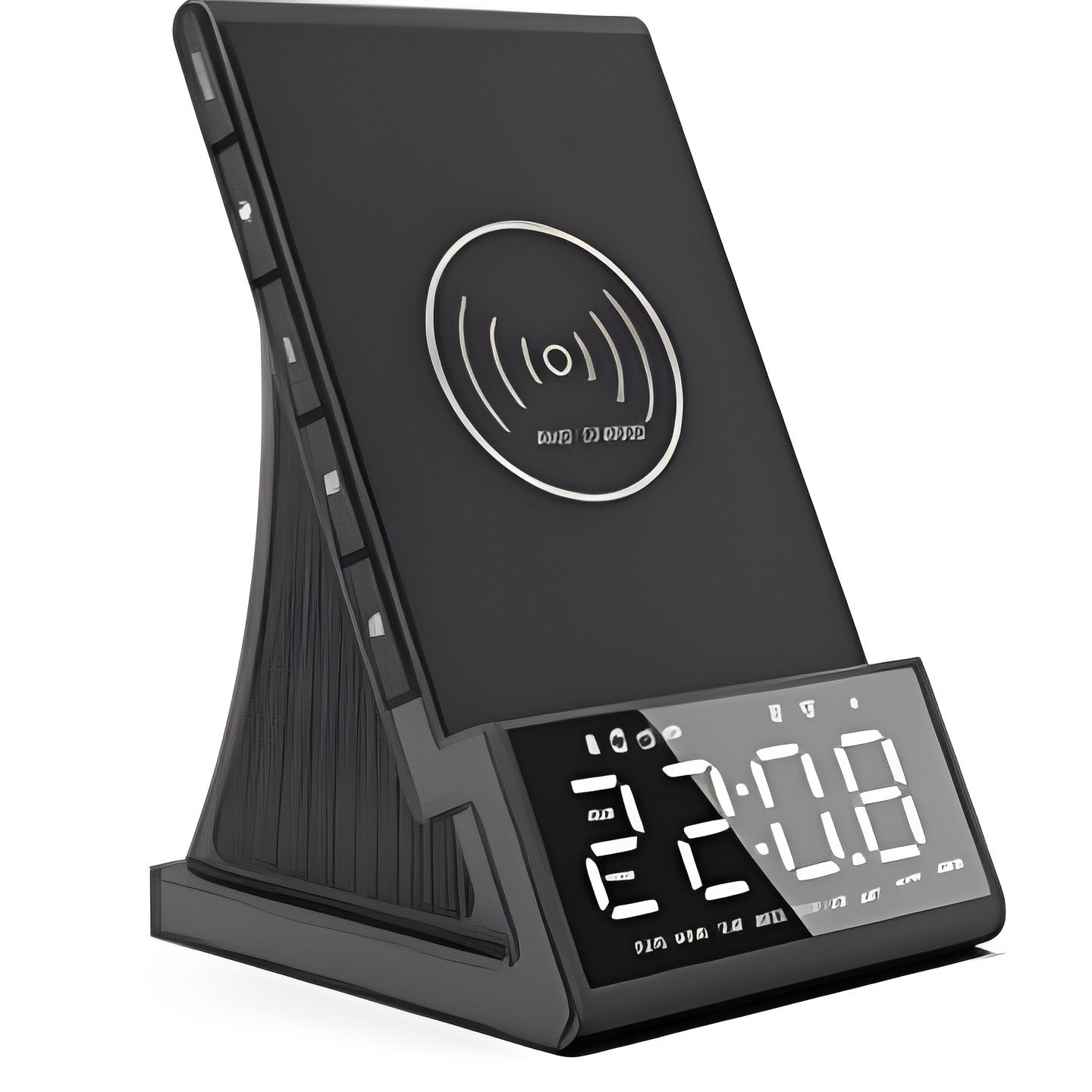 Three in one wireless charger Bluetooth speaker wireless charging alarm clock phone holder