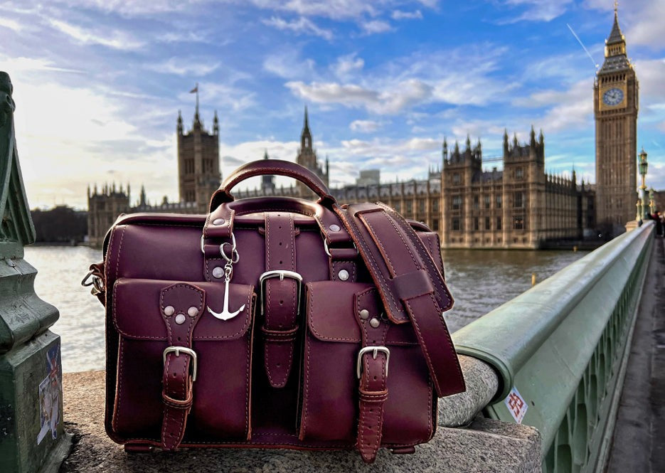 Flight Bag Leather Briefcase – Full-Grain Leather
