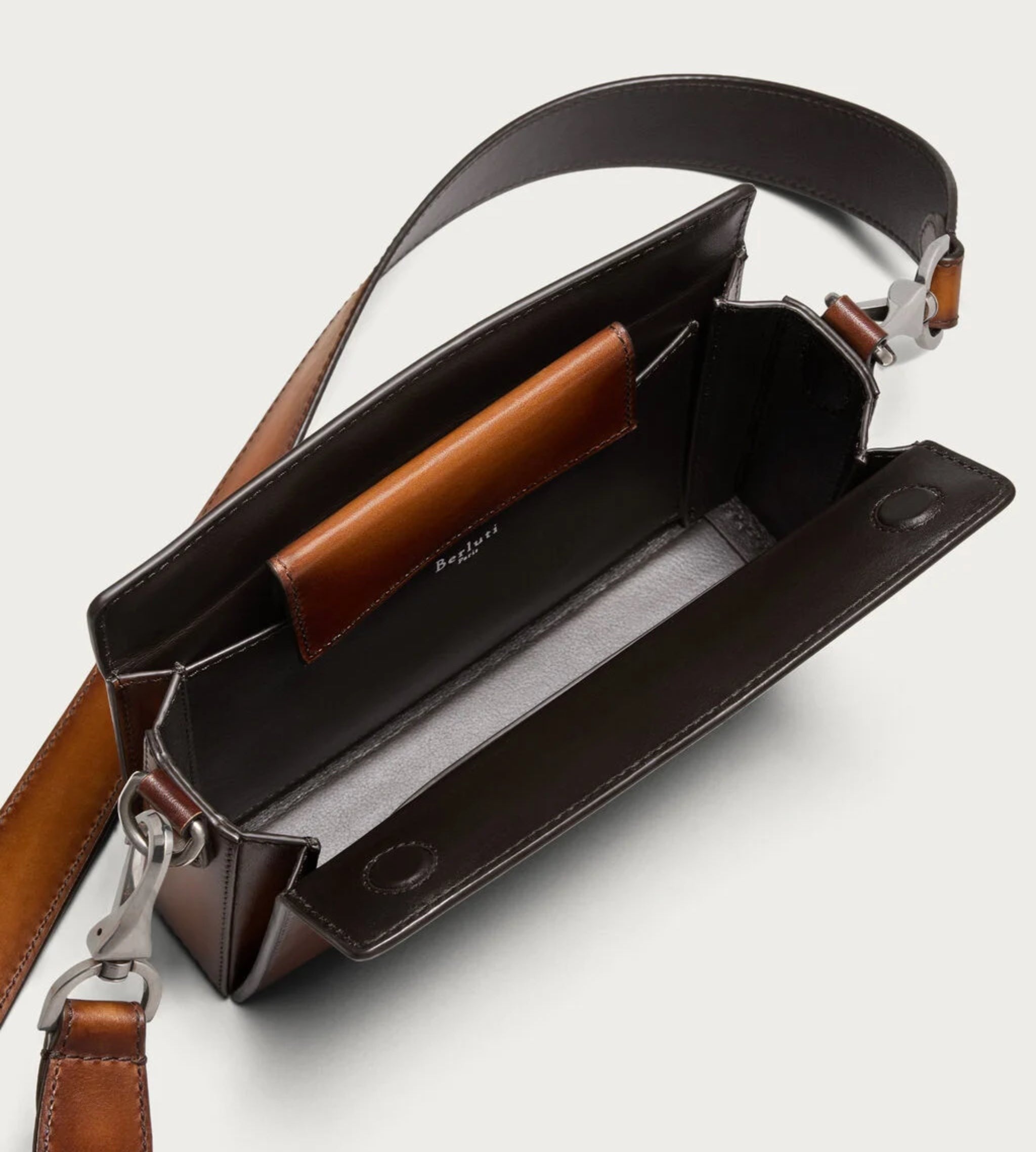 Berluti Un Jour De Poche Messenger in Venezia Calf Leather