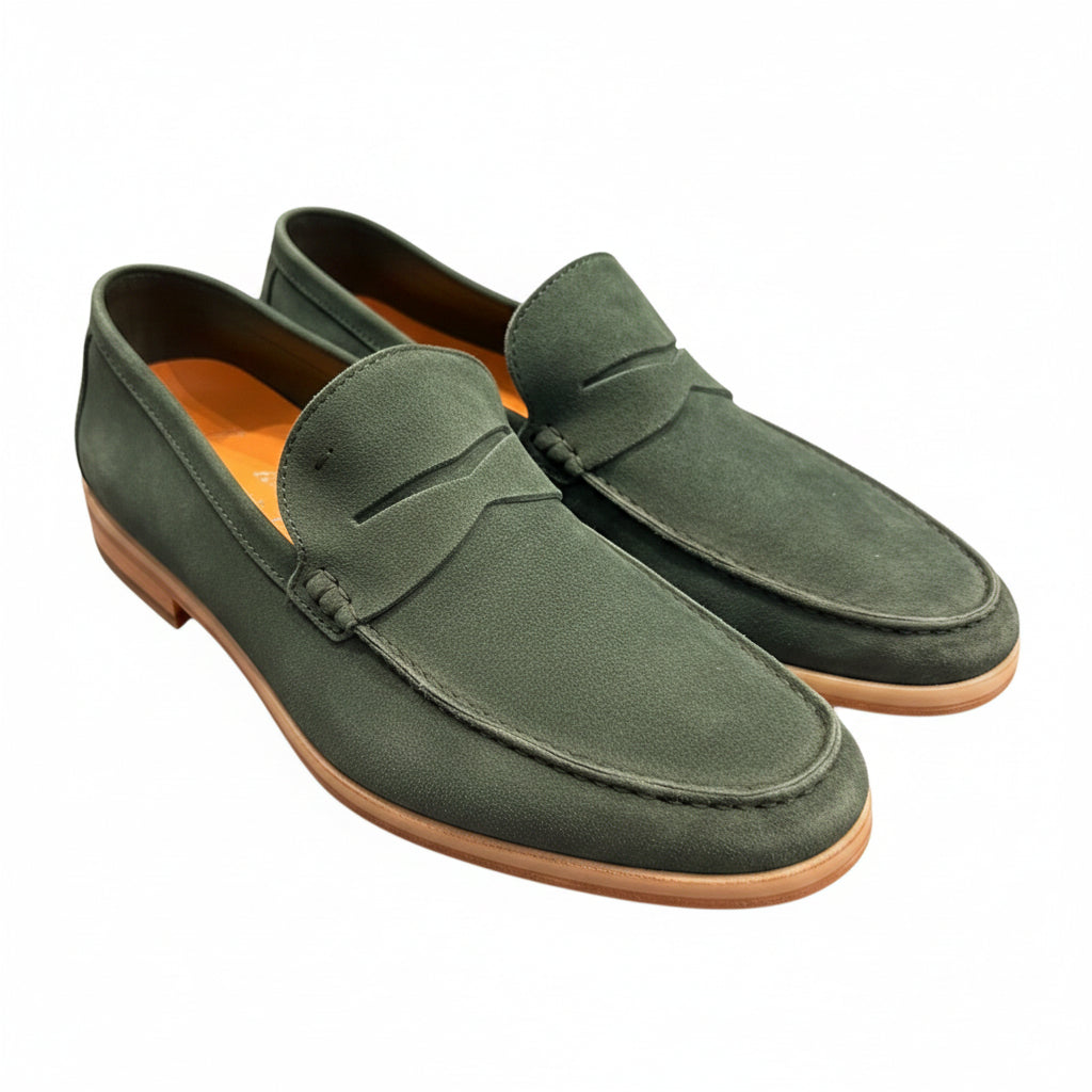 Andrea Ventura Suede Short Penny Loafers
