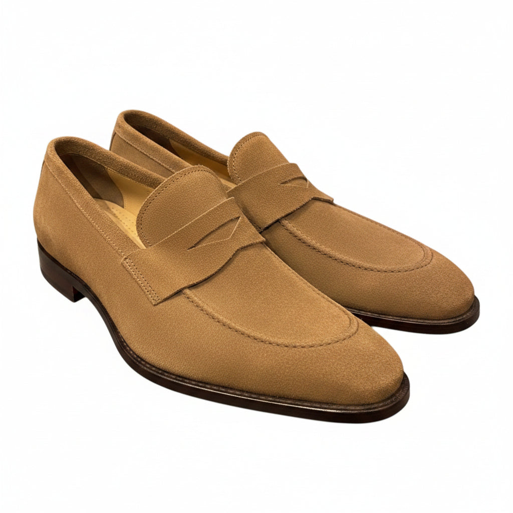 Andrea Ventura Suede Short Penny Loafers
