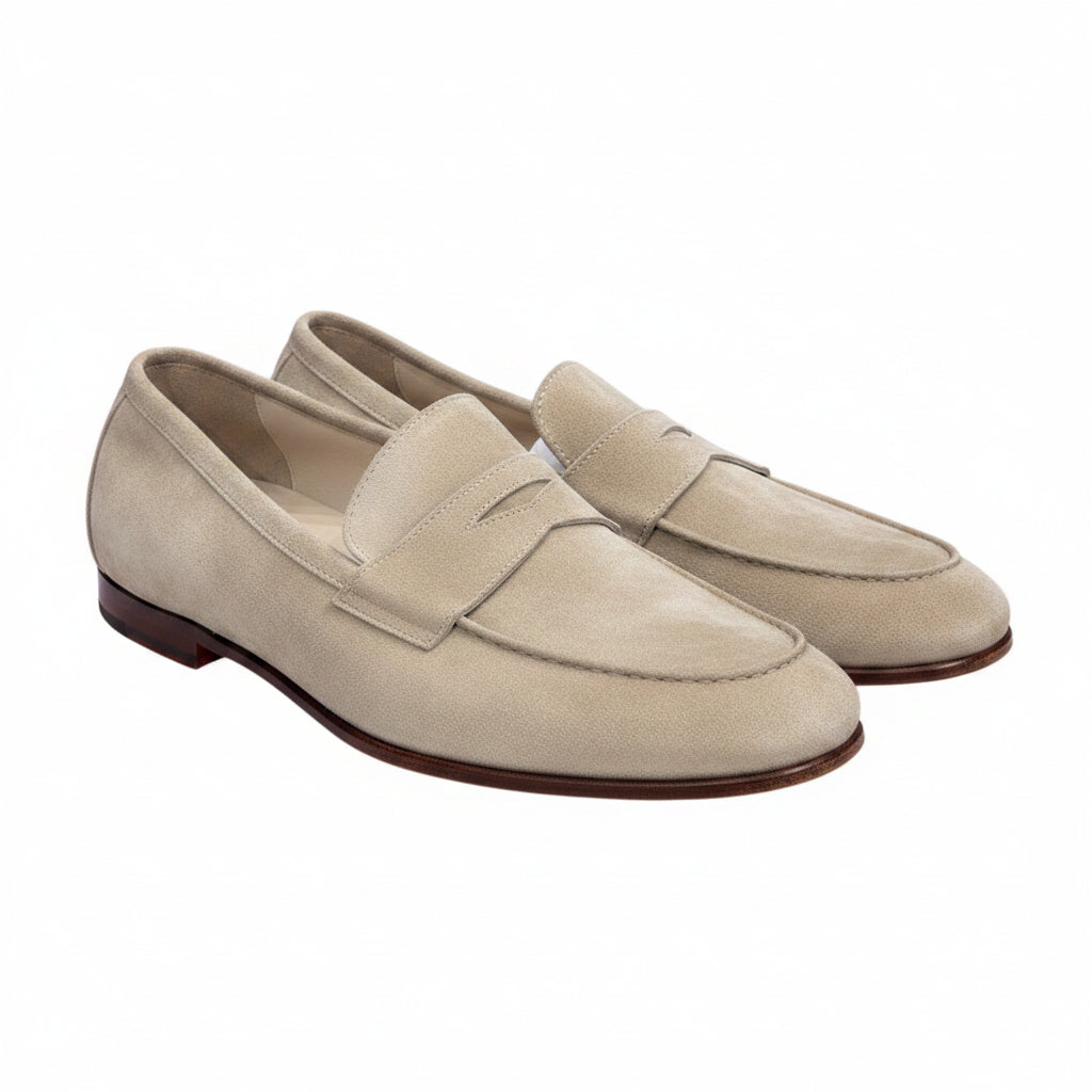 Andrea Ventura Suede Short Penny Loafers