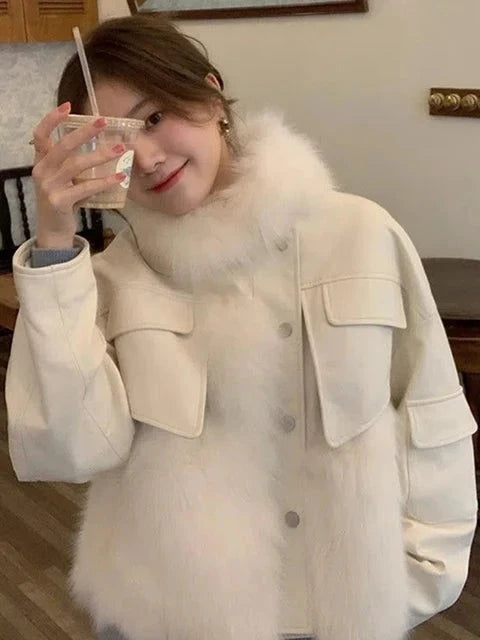 Luxe Faux Fur Moto Jacket