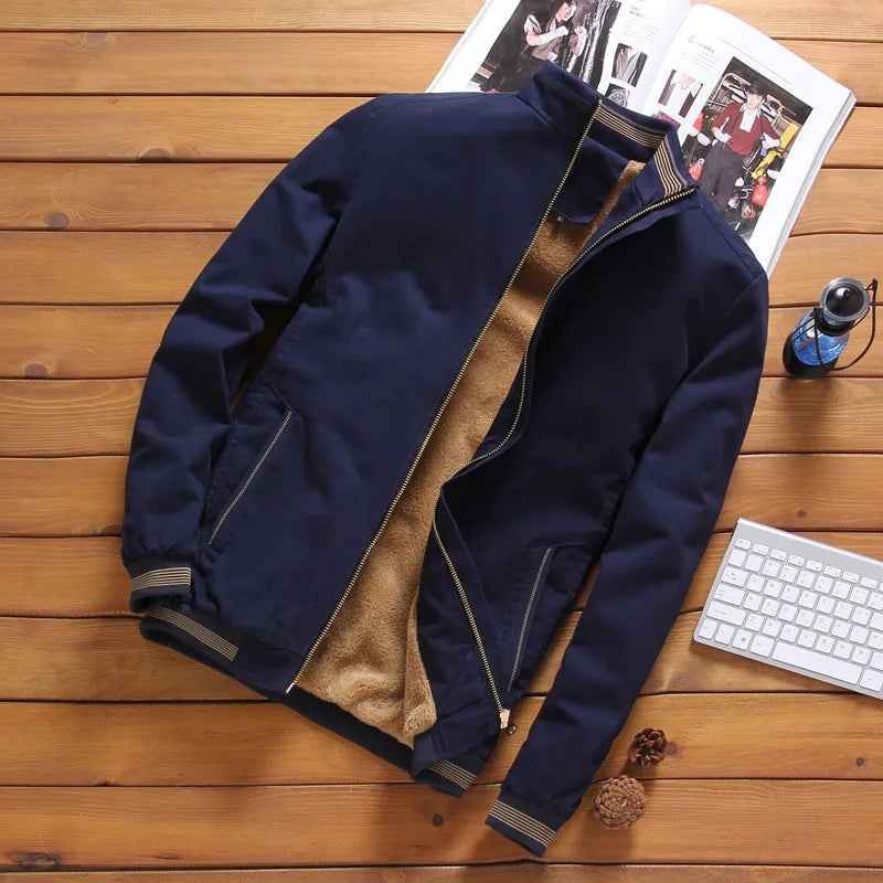 Men's Tailored, Premium Cotton Bomber Jacket