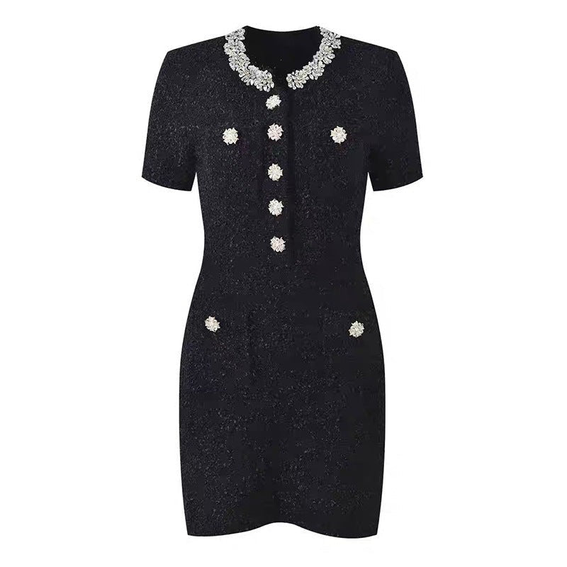 Embellished Knit Dress – Timeless Elegance