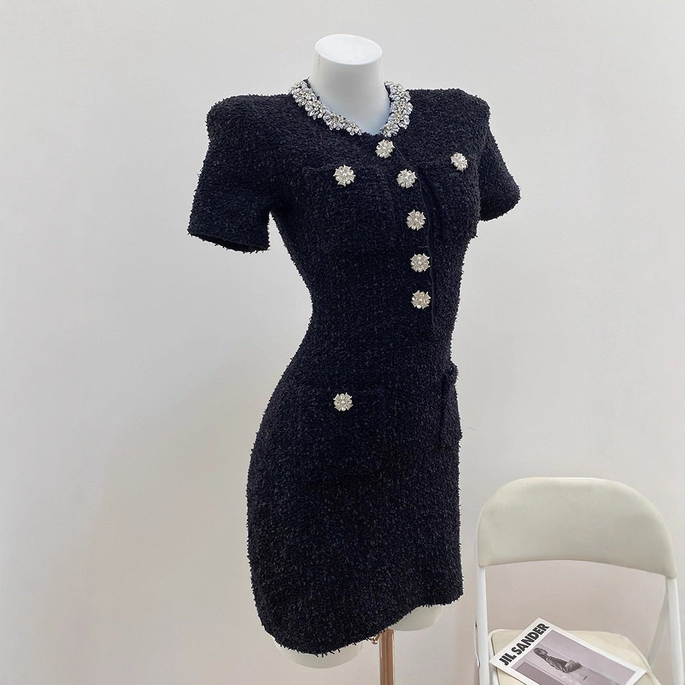 Embellished Knit Dress – Timeless Elegance