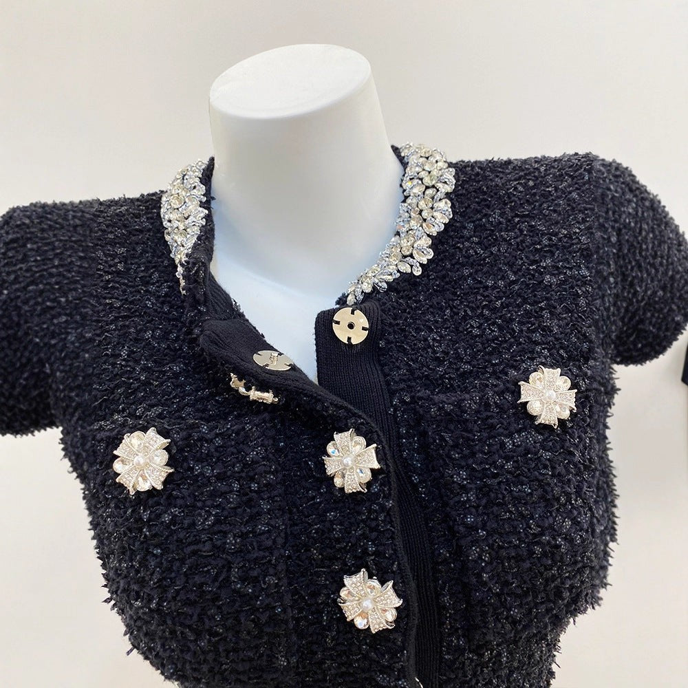 Embellished Knit Dress – Timeless Elegance