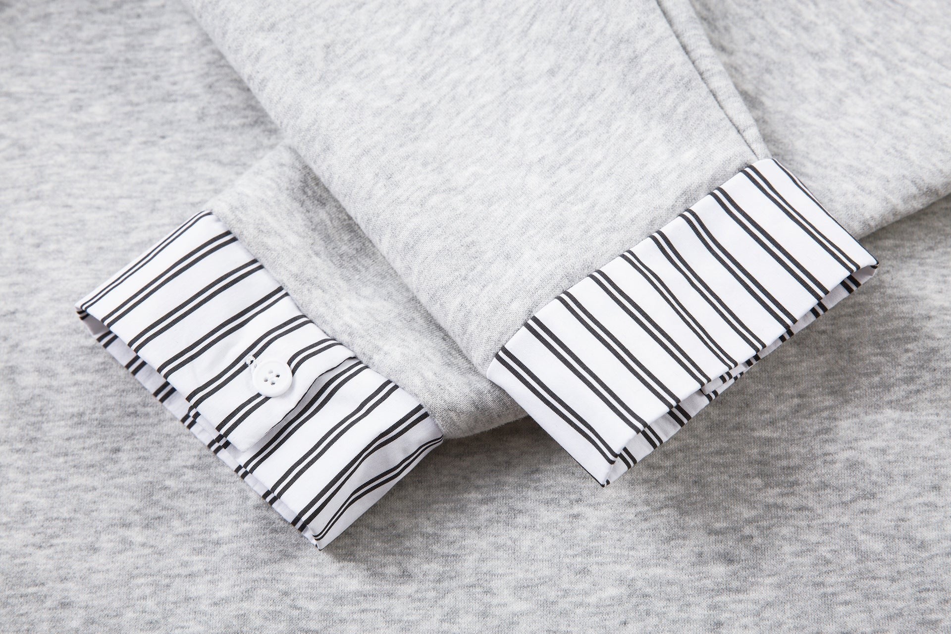 Collegiate Fleece Hoodie with Contrast Collar