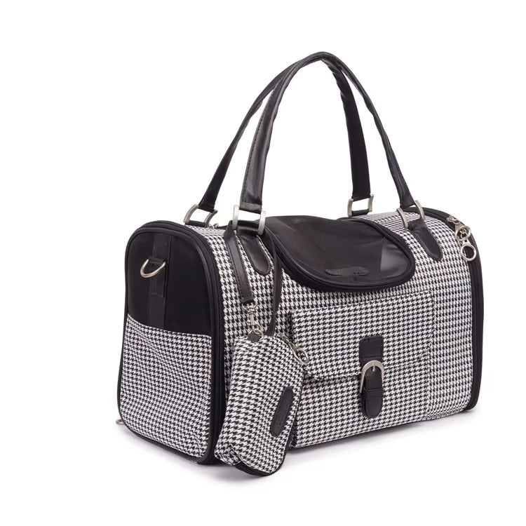 Luxury Crocodile-Embossed Pet Carrier