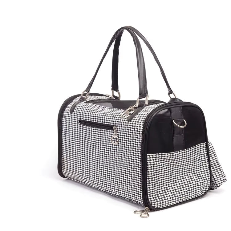 Luxury Crocodile-Embossed Pet Carrier