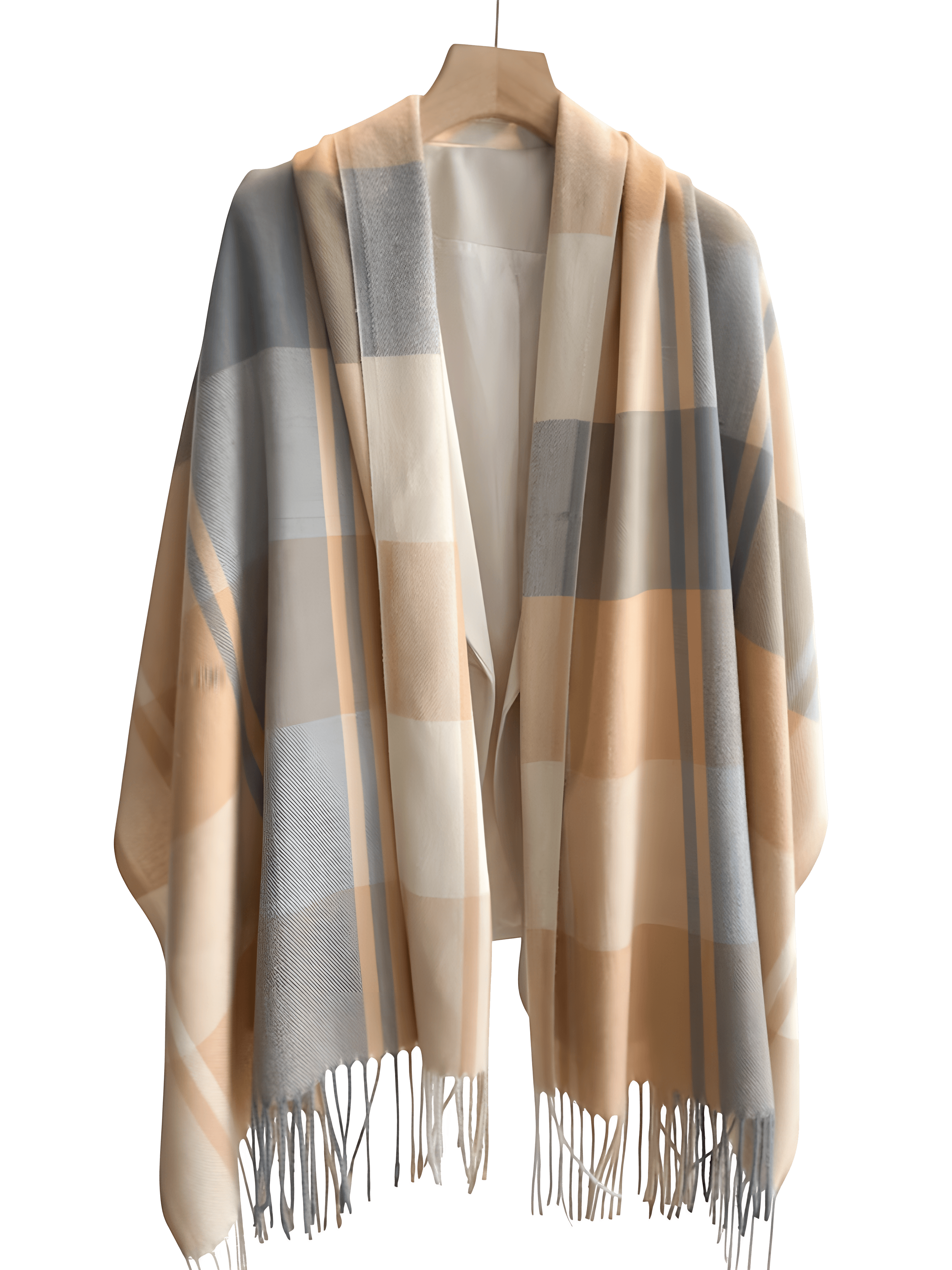 Checkered Cashmere Scarf – Timeless Elegance for Every Season