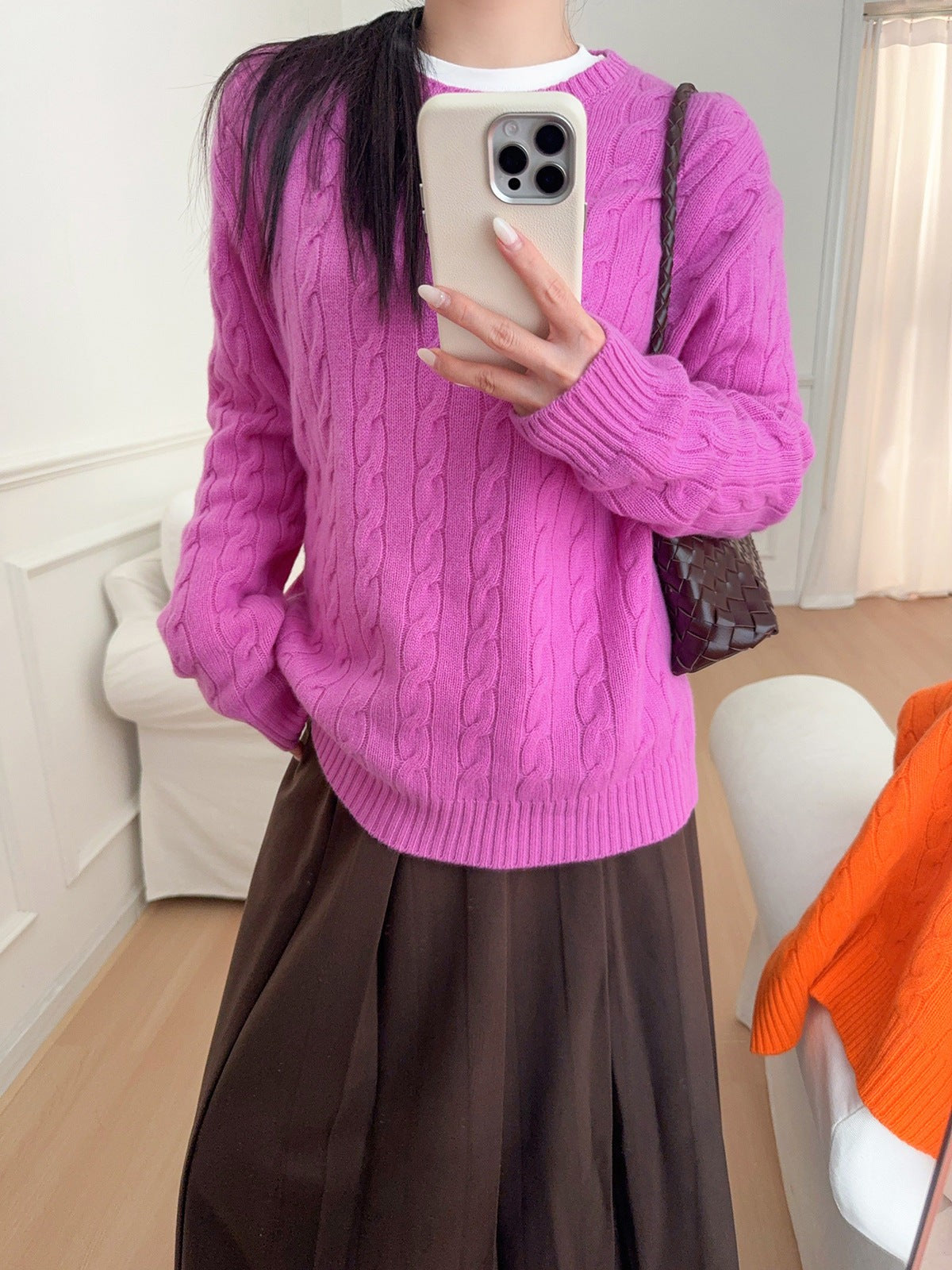 Artisan Cable Knit Wool Pullover