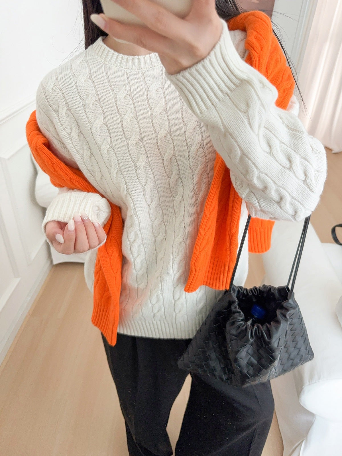 Artisan Cable Knit Wool Pullover