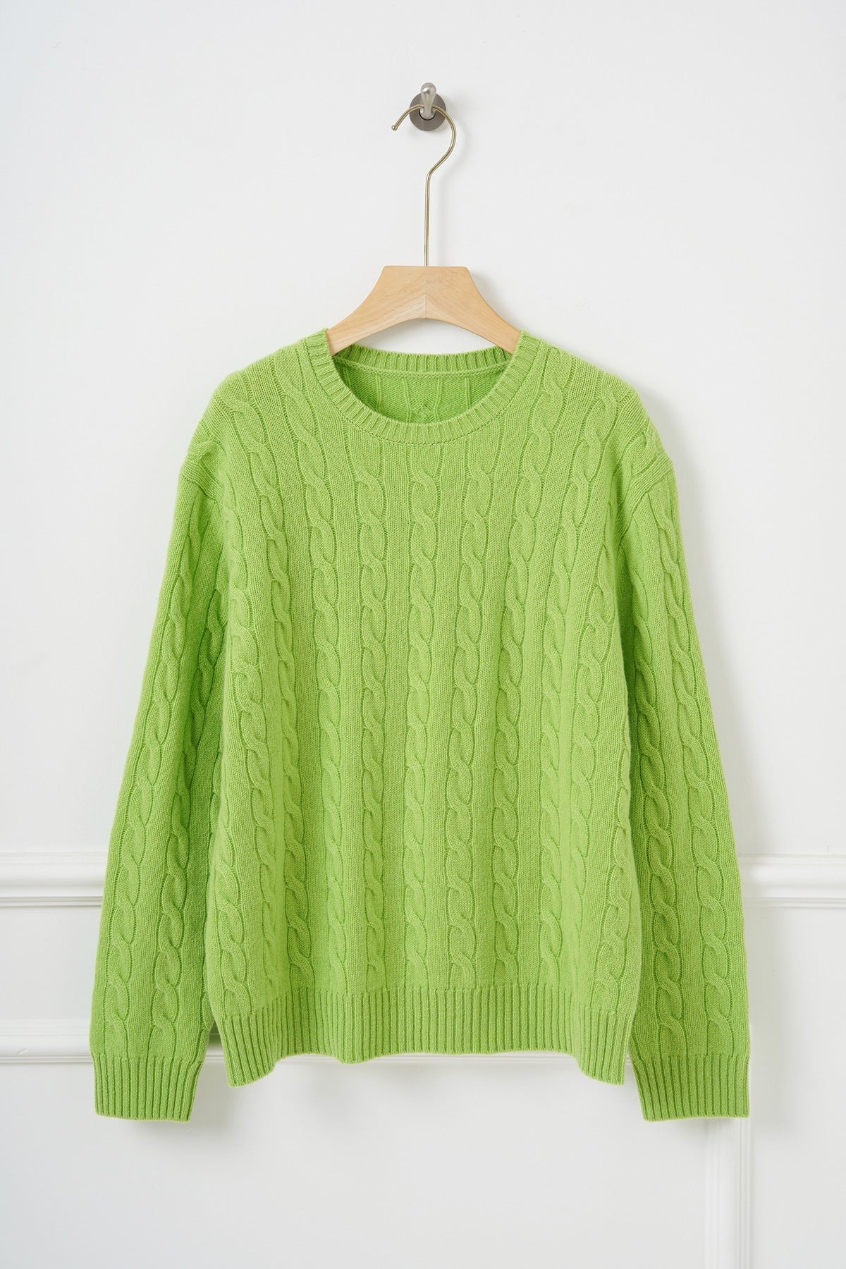 Artisan Cable Knit Wool Pullover