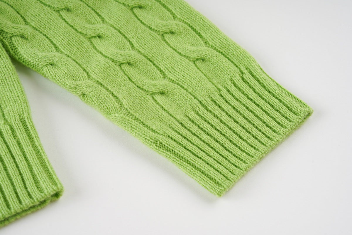 Artisan Cable Knit Wool Pullover