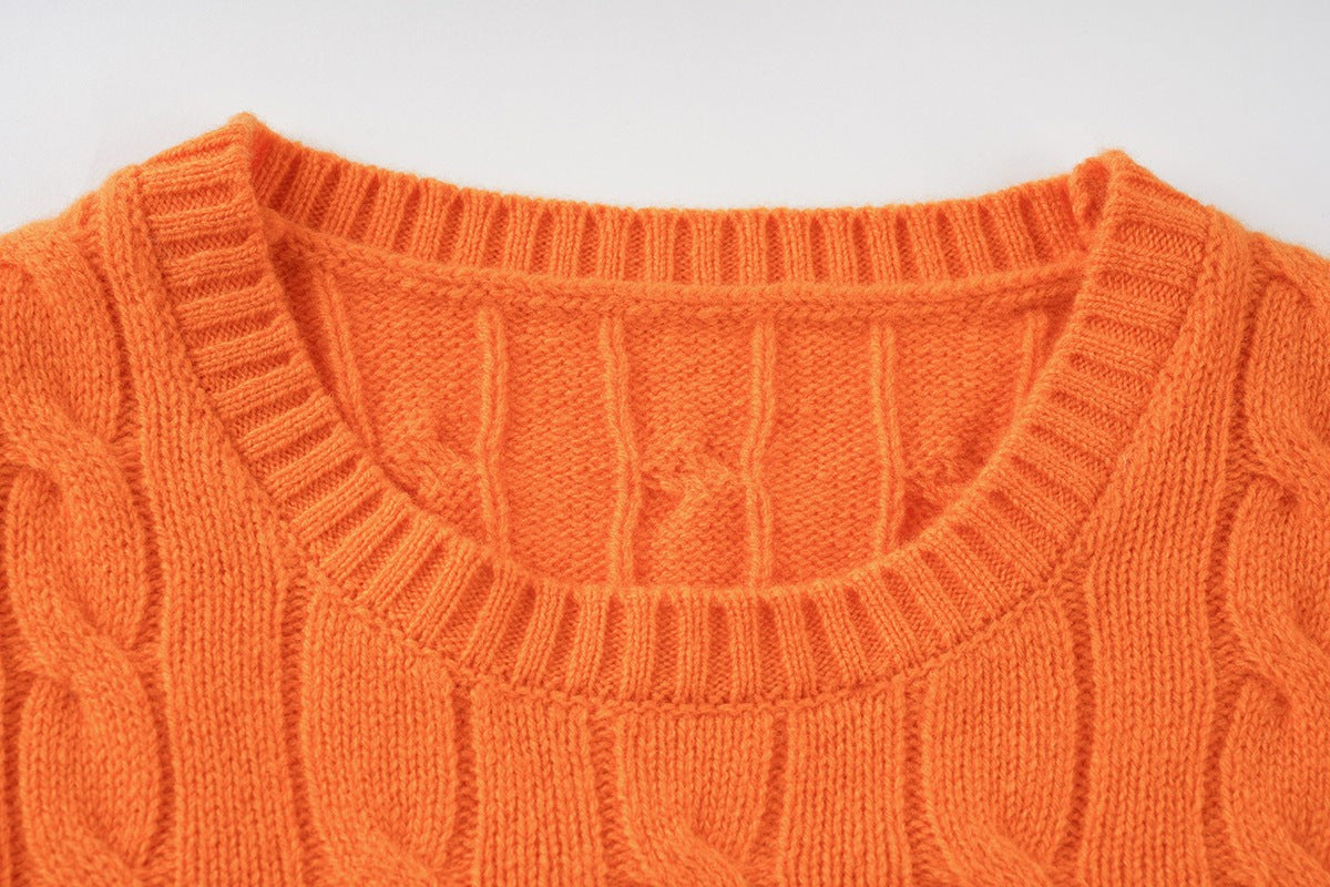 Artisan Cable Knit Wool Pullover
