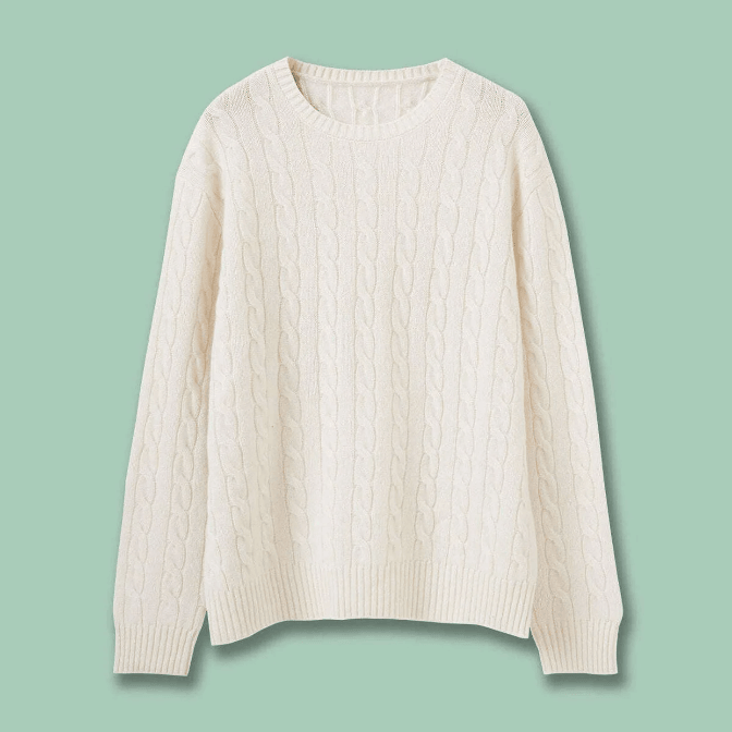 Artisan Cable Knit Wool Pullover