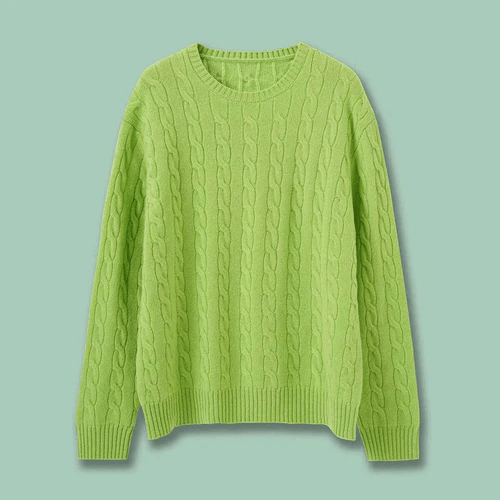 Artisan Cable Knit Wool Pullover