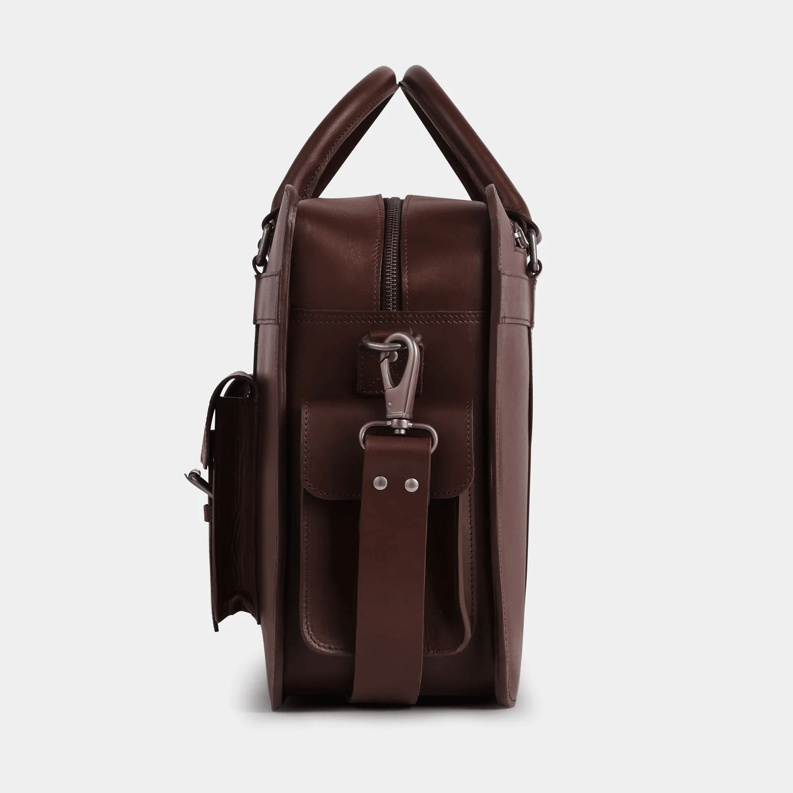 The Navigator Leather Briefcase by The Real Leather Co.