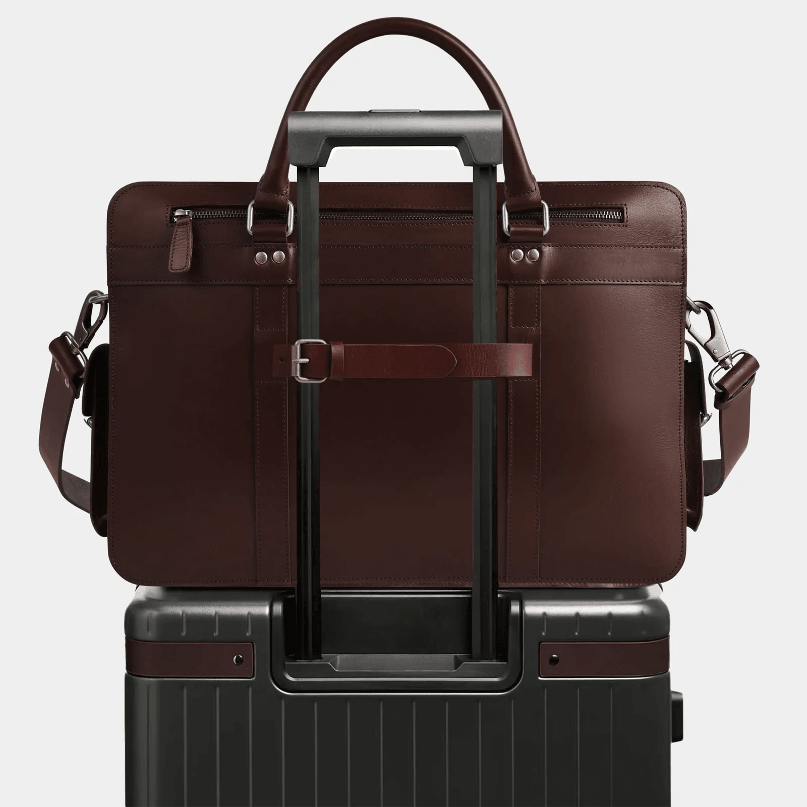 The Navigator Leather Briefcase by The Real Leather Co.