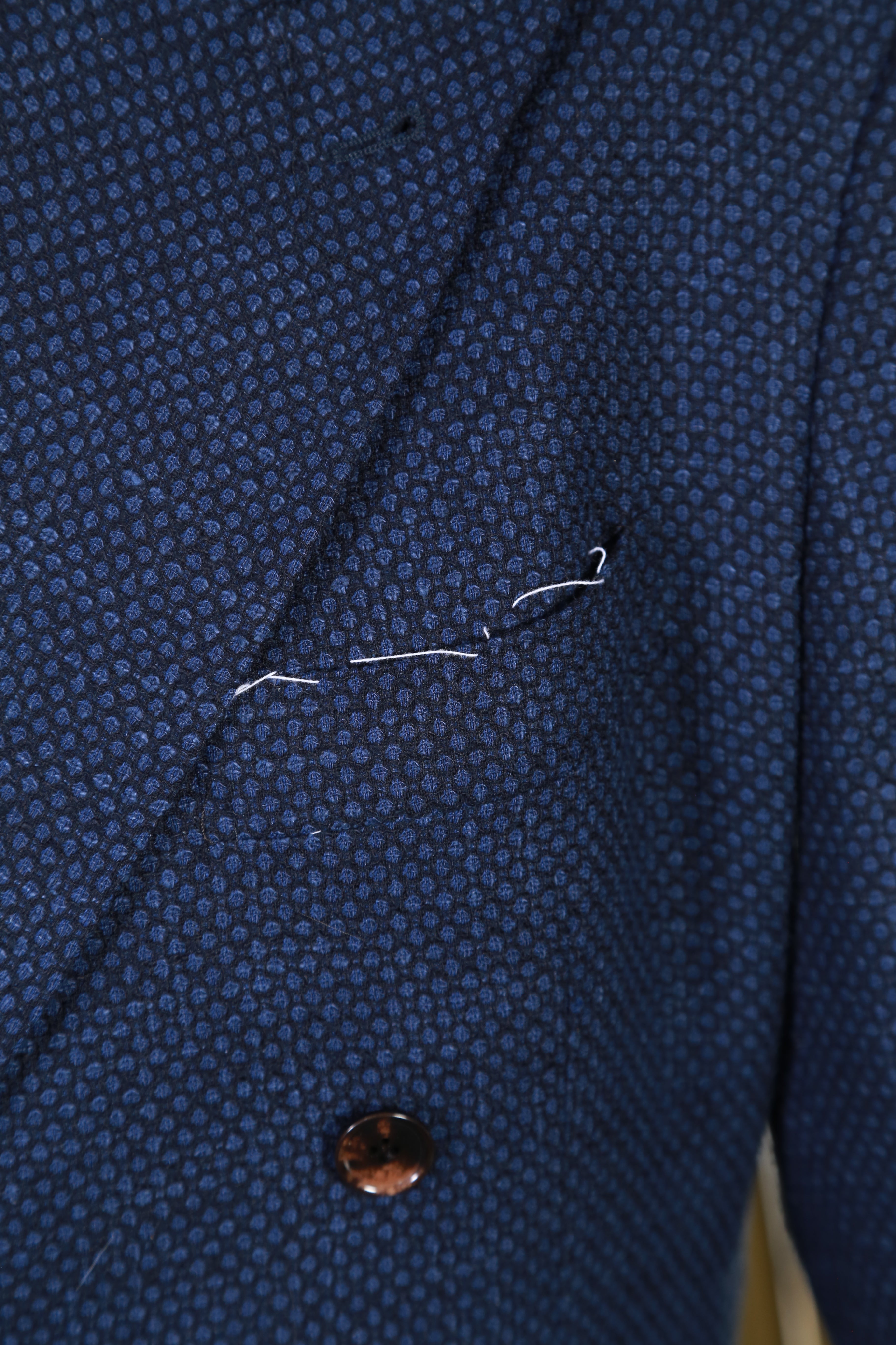 Sartorio Birdseye Virgin Wool Double Breasted Sport Jacket
