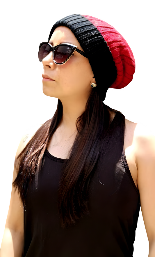 Reversible Cabled Alpaca Knit Hat