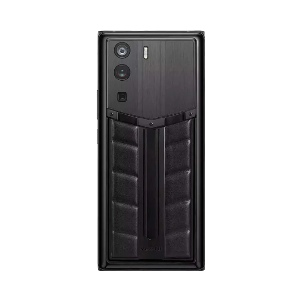 Metavertu Onyx Black — Race Track Calfskin 5G Web3 Smartphone