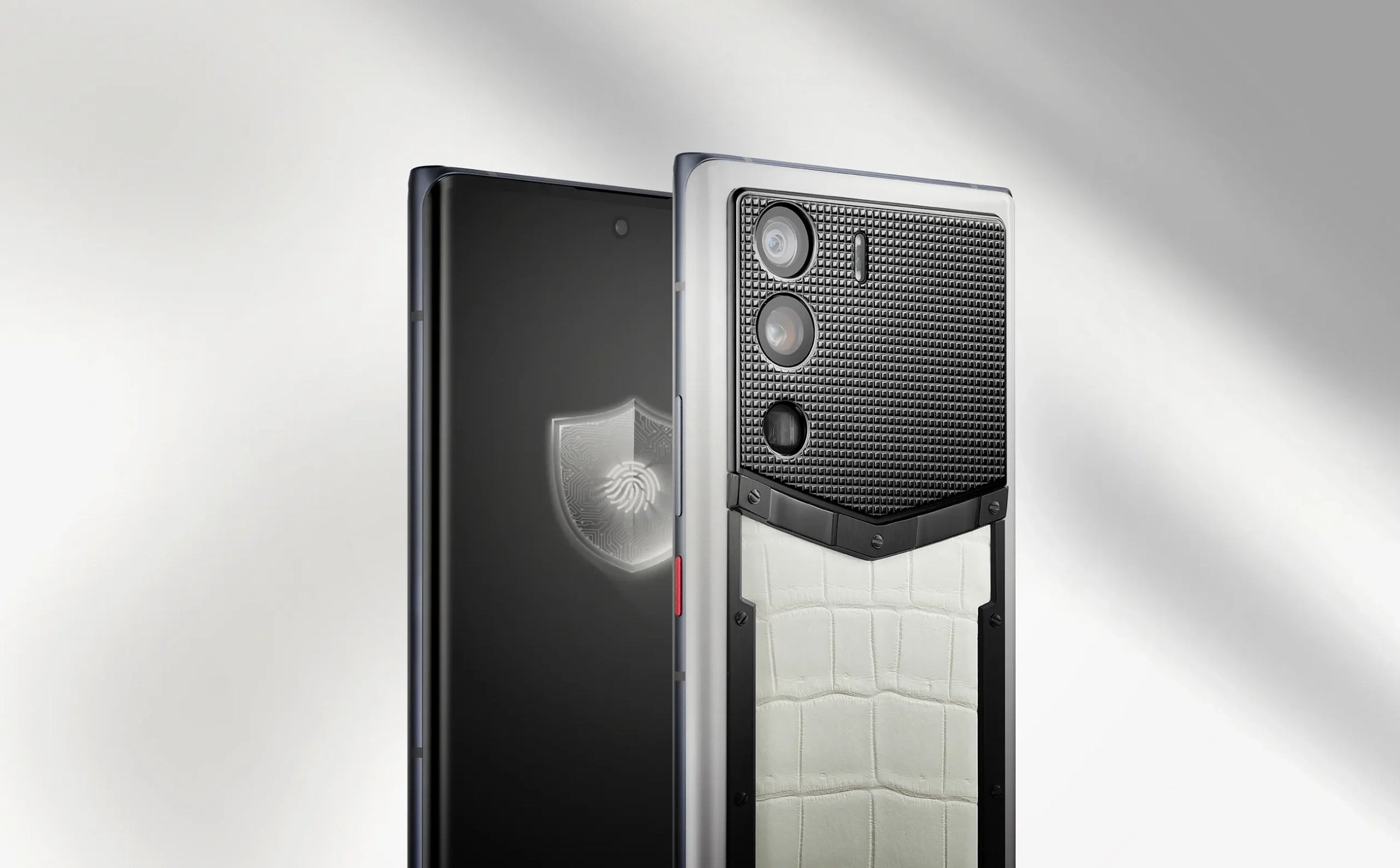 Metavertu Onyx Black — Race Track Calfskin 5G Web3 Smartphone