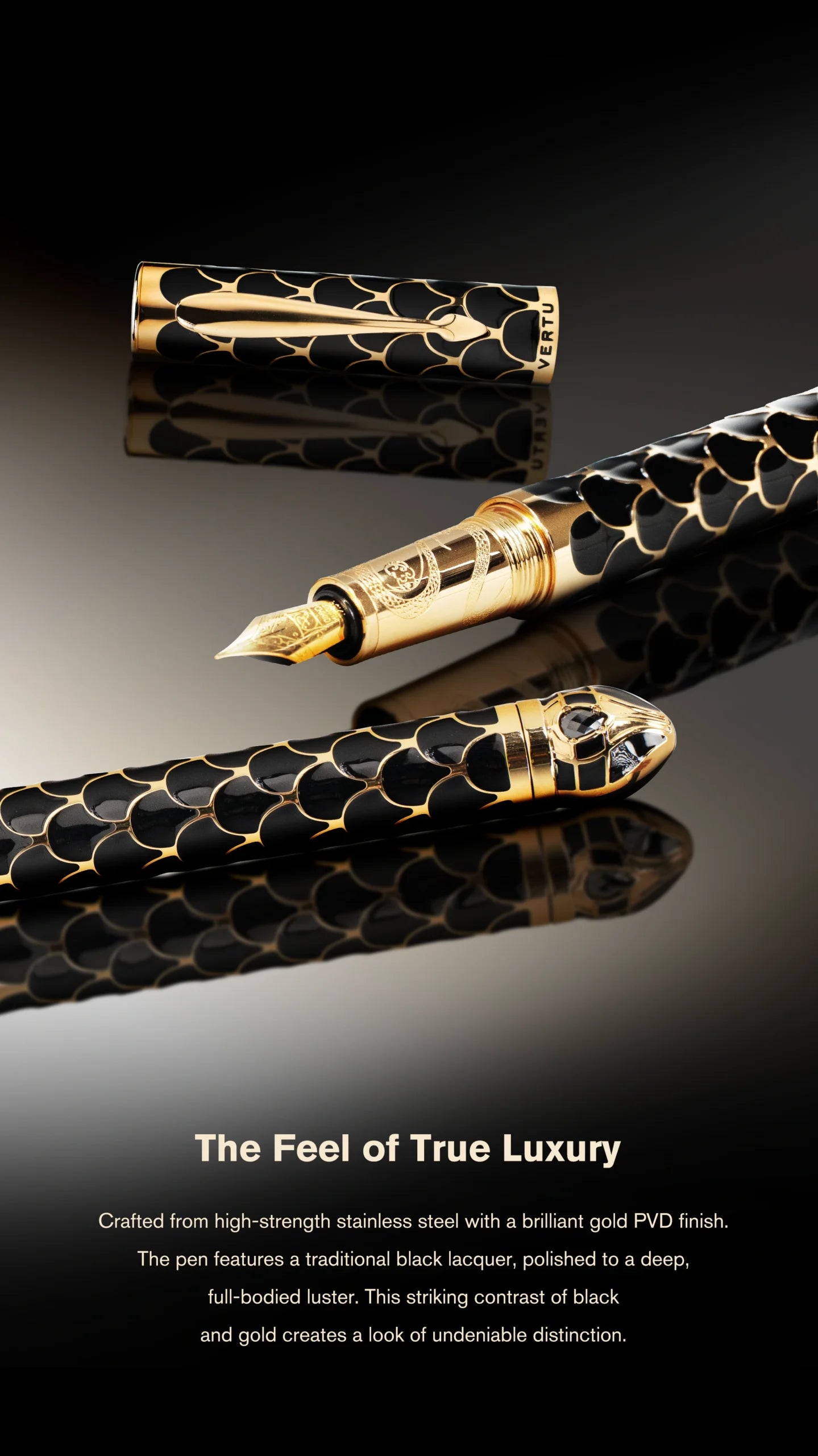 Vertu Serpent Scepter — Luxury Fountain Pen