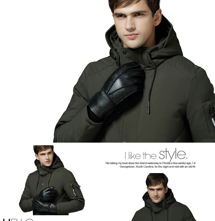 Gentleman's Genuine Sheepskin Shearling Gloves
