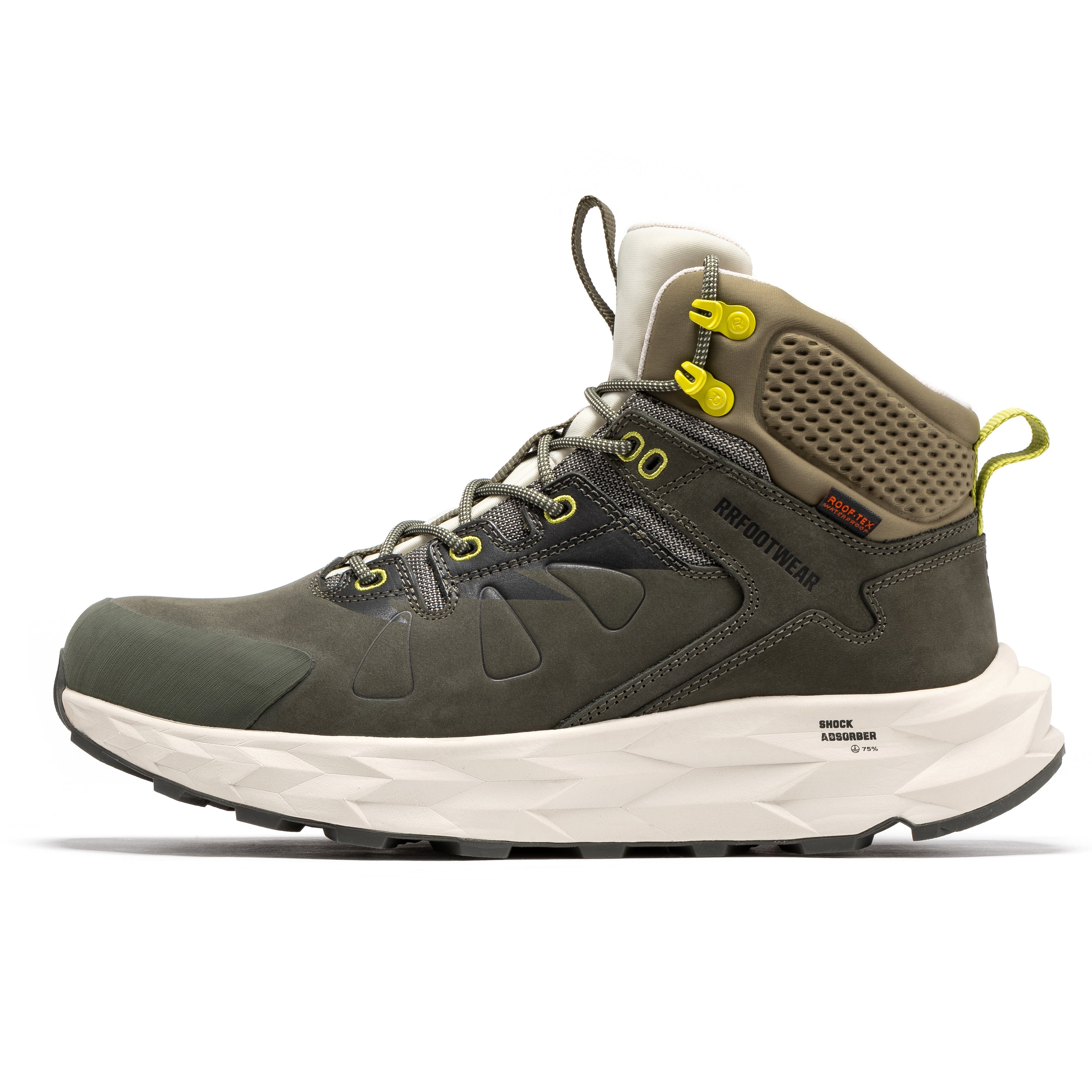 ROCKROOSTER Farmington Green 6 Inch Waterproof Hiking Boots with VIBRAM® Outsole OC21033