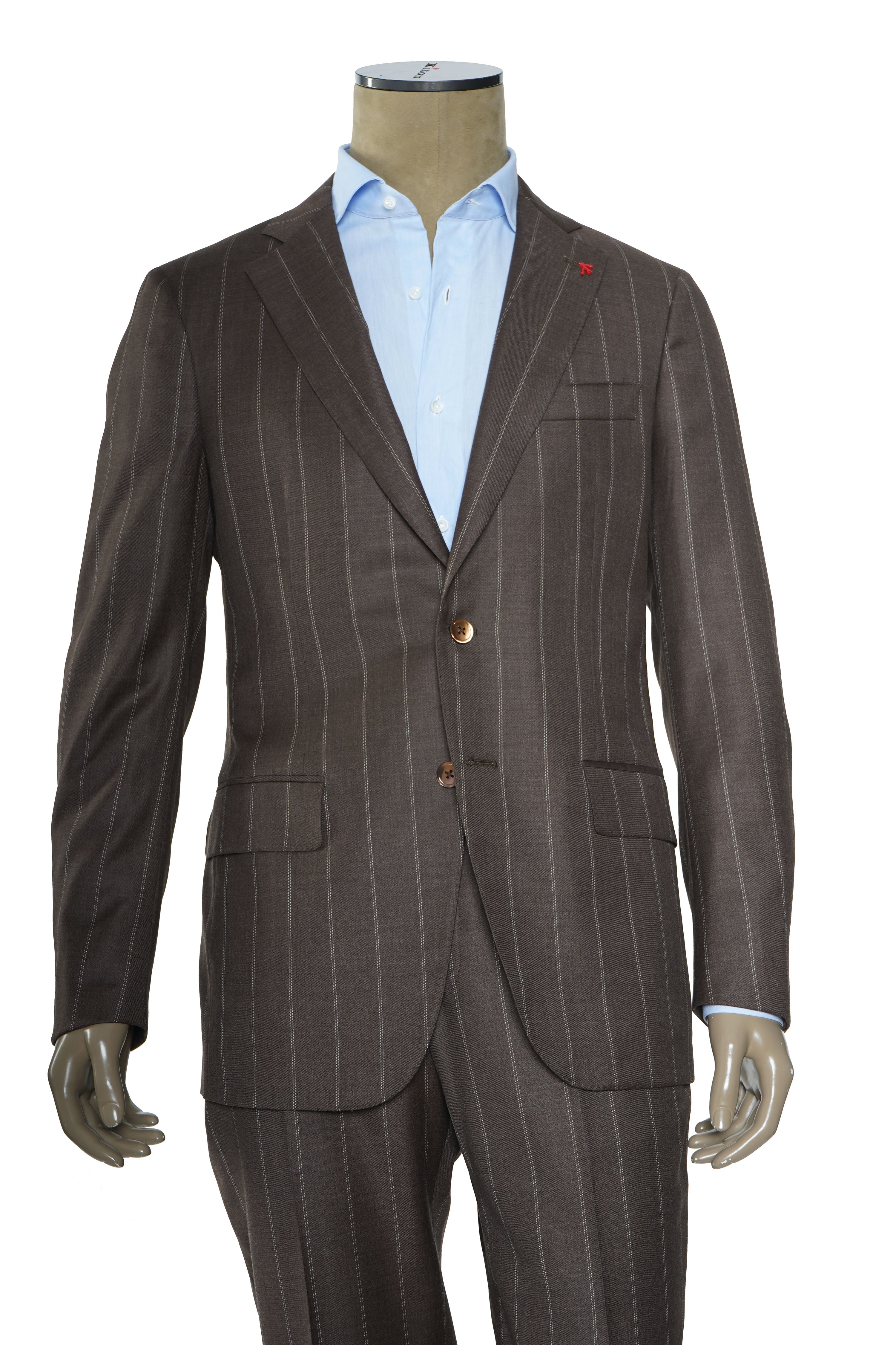 Isaia Pinstriped Wool Suit