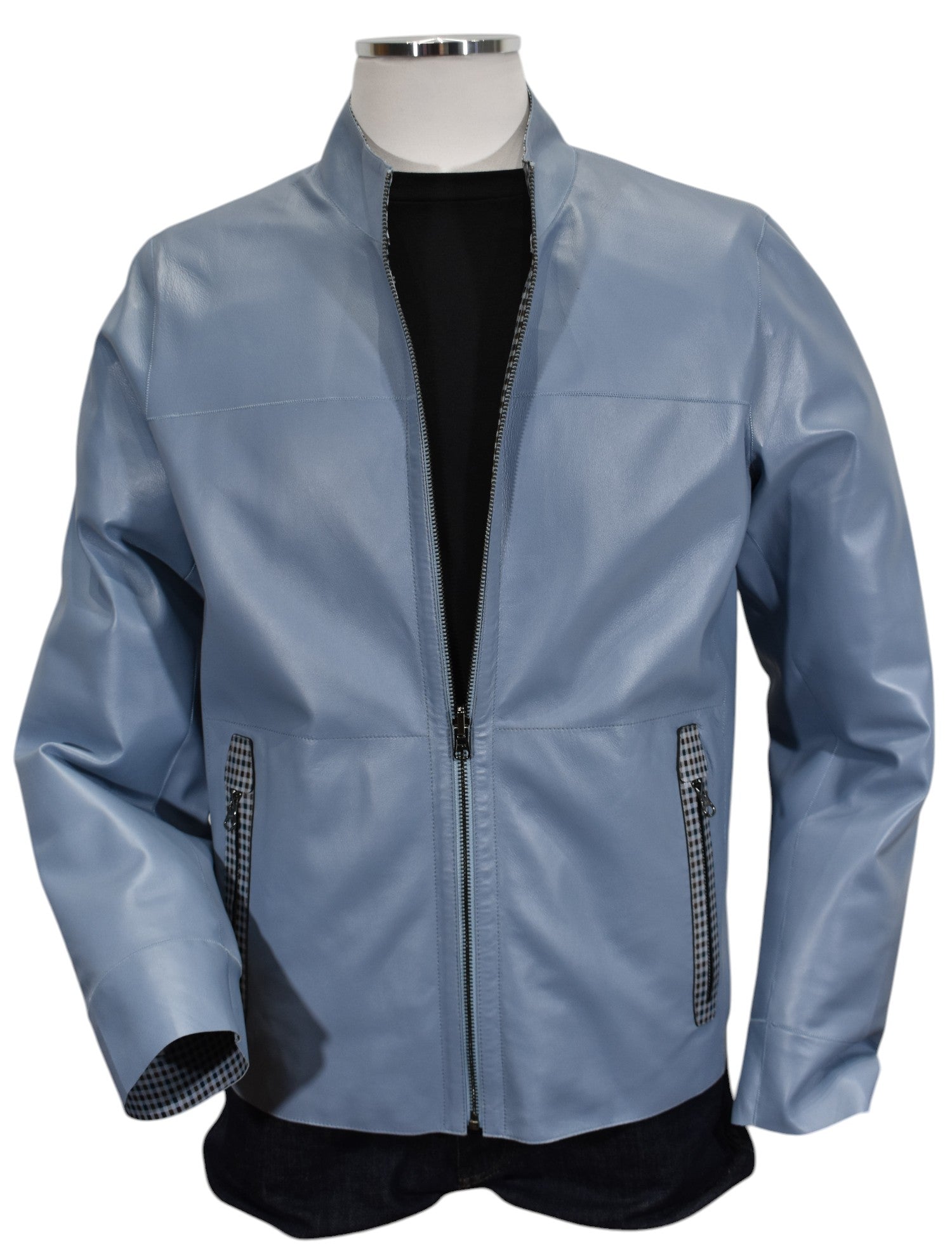 J213 Reversible Leather to Plaid
