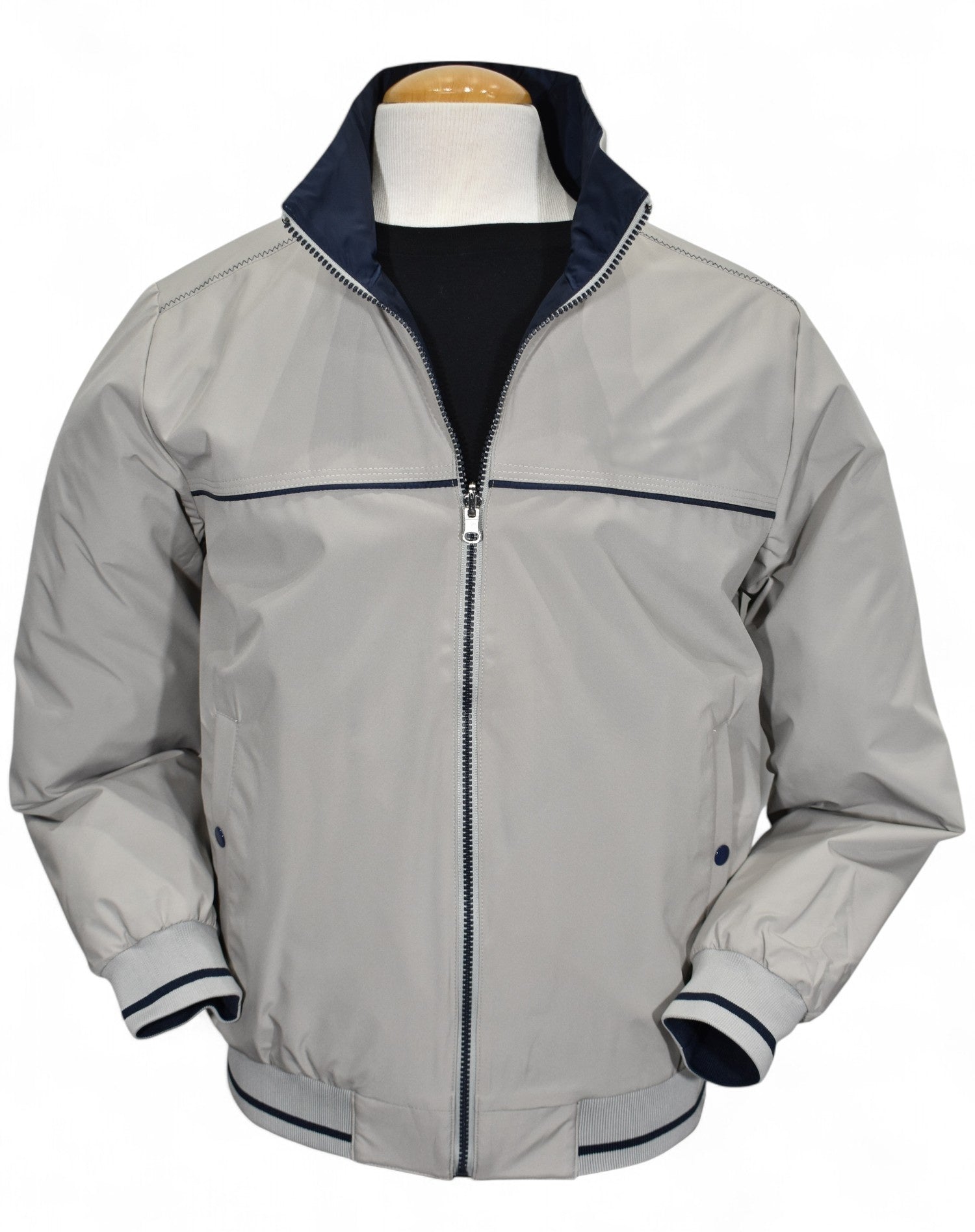 J444R Beige Reversible Windbreaker