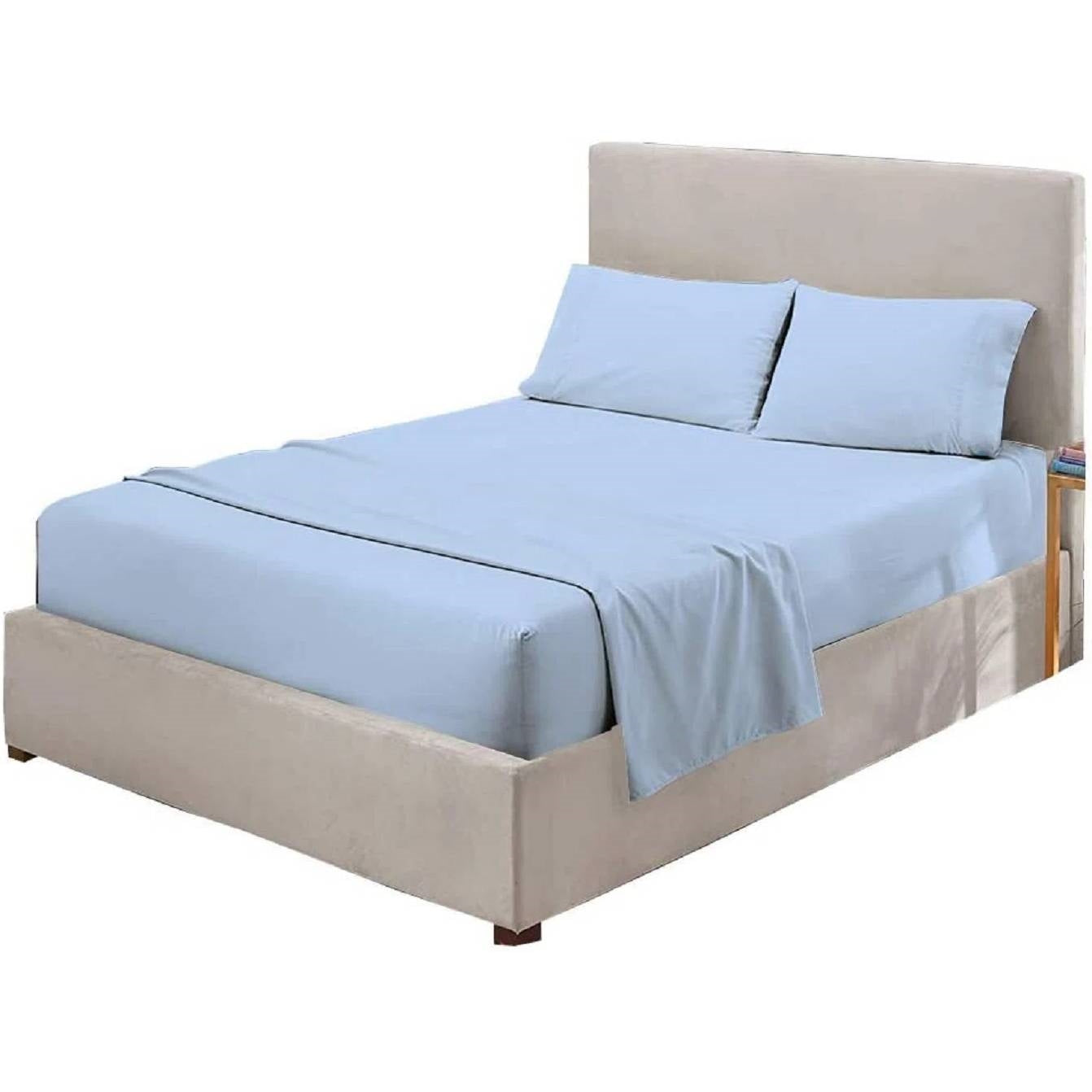 King Blue 100-Percent Egyptian Cotton 1000 Thread Count 4-Piece Sheet Set