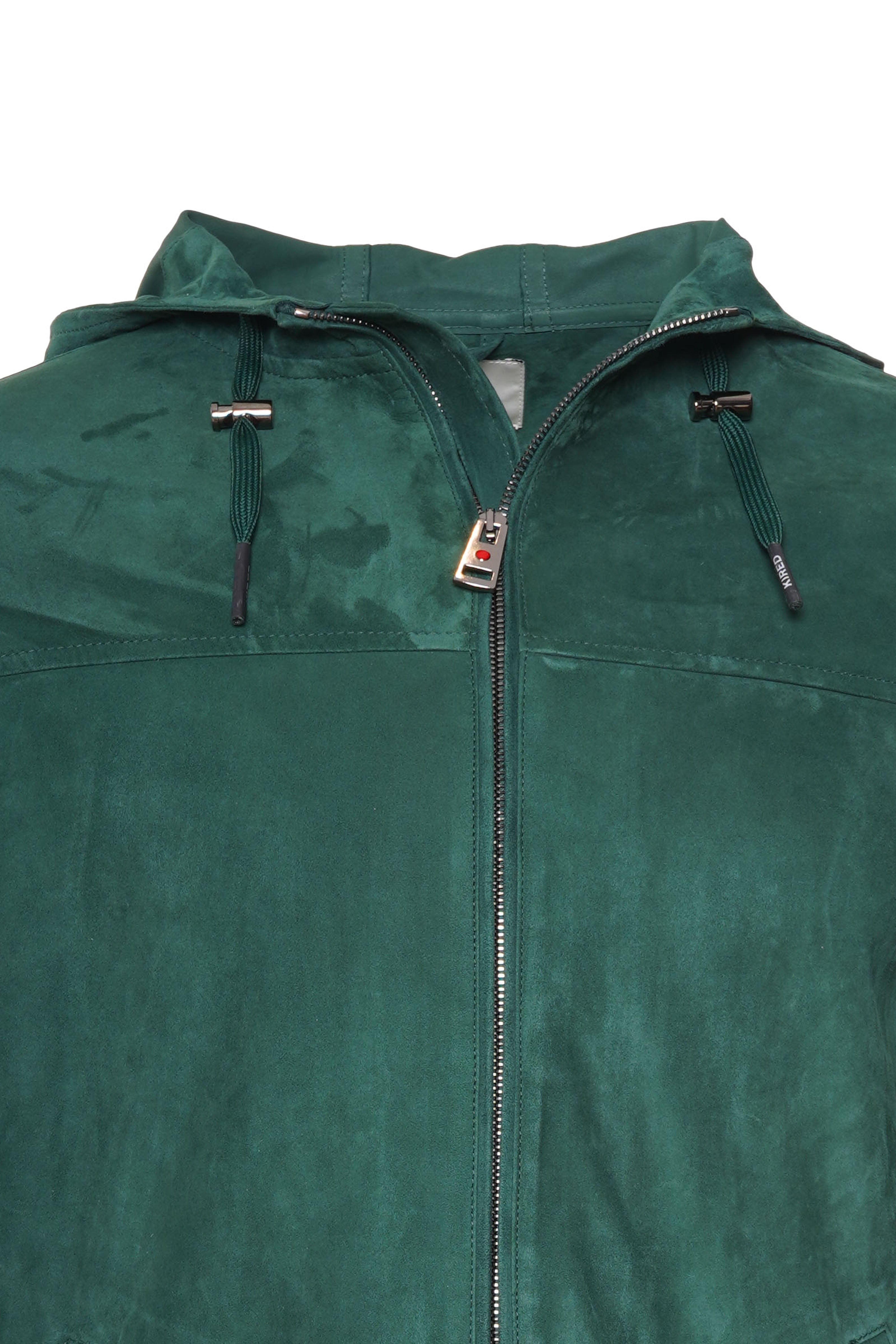Kired Olek 1 Solid Suede Hooded Zip-Up Light-Jacket
