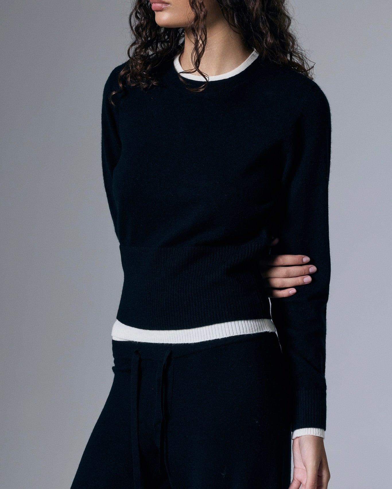 Tove Layered Cashmere Crewneck