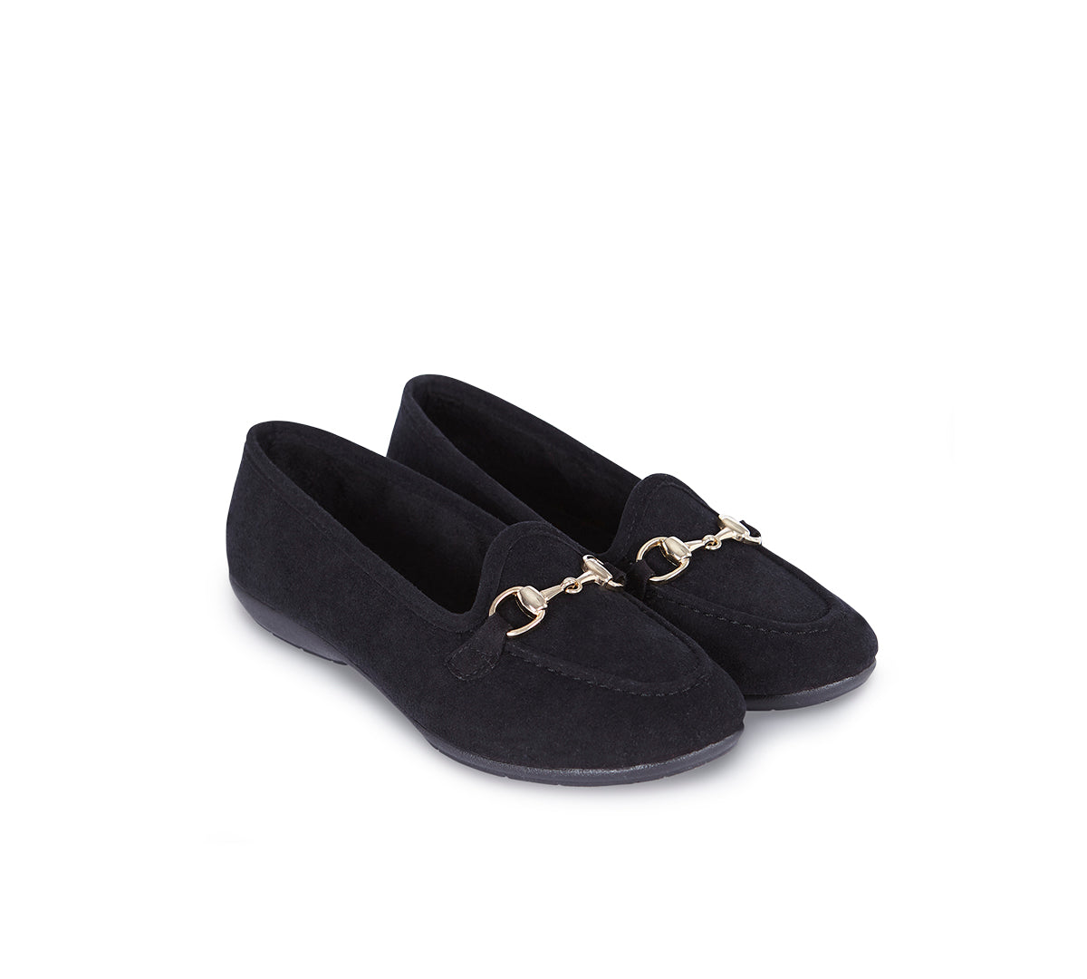 Comfy Black Suede Slipper