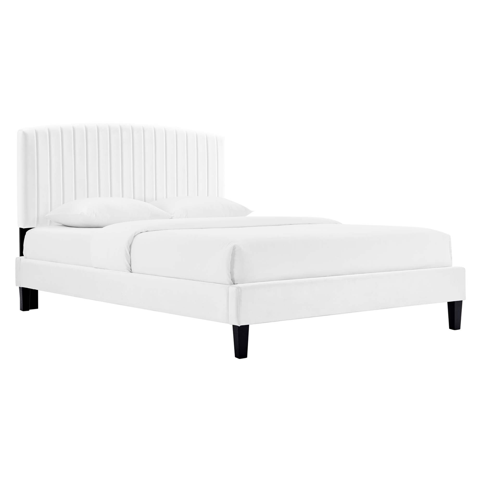 Alessi Performance Velvet Queen Platform Bed by Modway