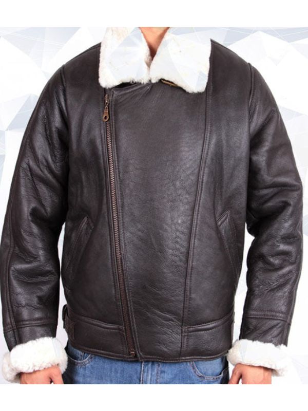 Men’s B3 Aviator Shearling Sheepskin Leather Flying Jacket