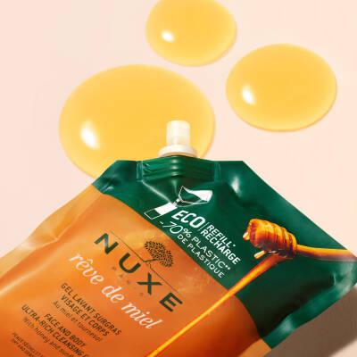 Nuxe Reve De Miel Ultra Rich Cleansing Gel: Honey-Infused Face & Body Wash for Dry, Sensitive Skin - Natural, Paraben & SLS Free