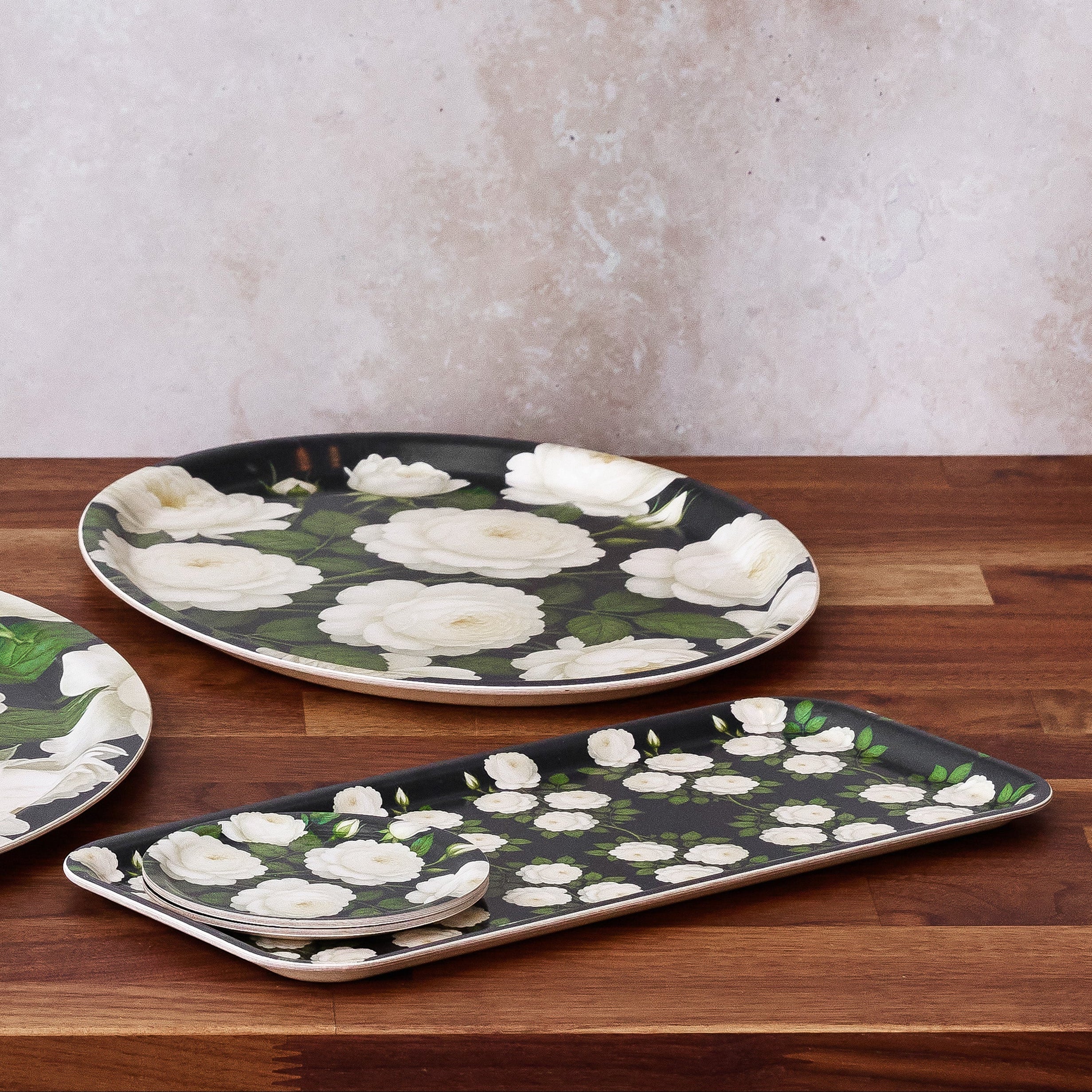 Night Garden Birchwood Decorative Tray - Oval