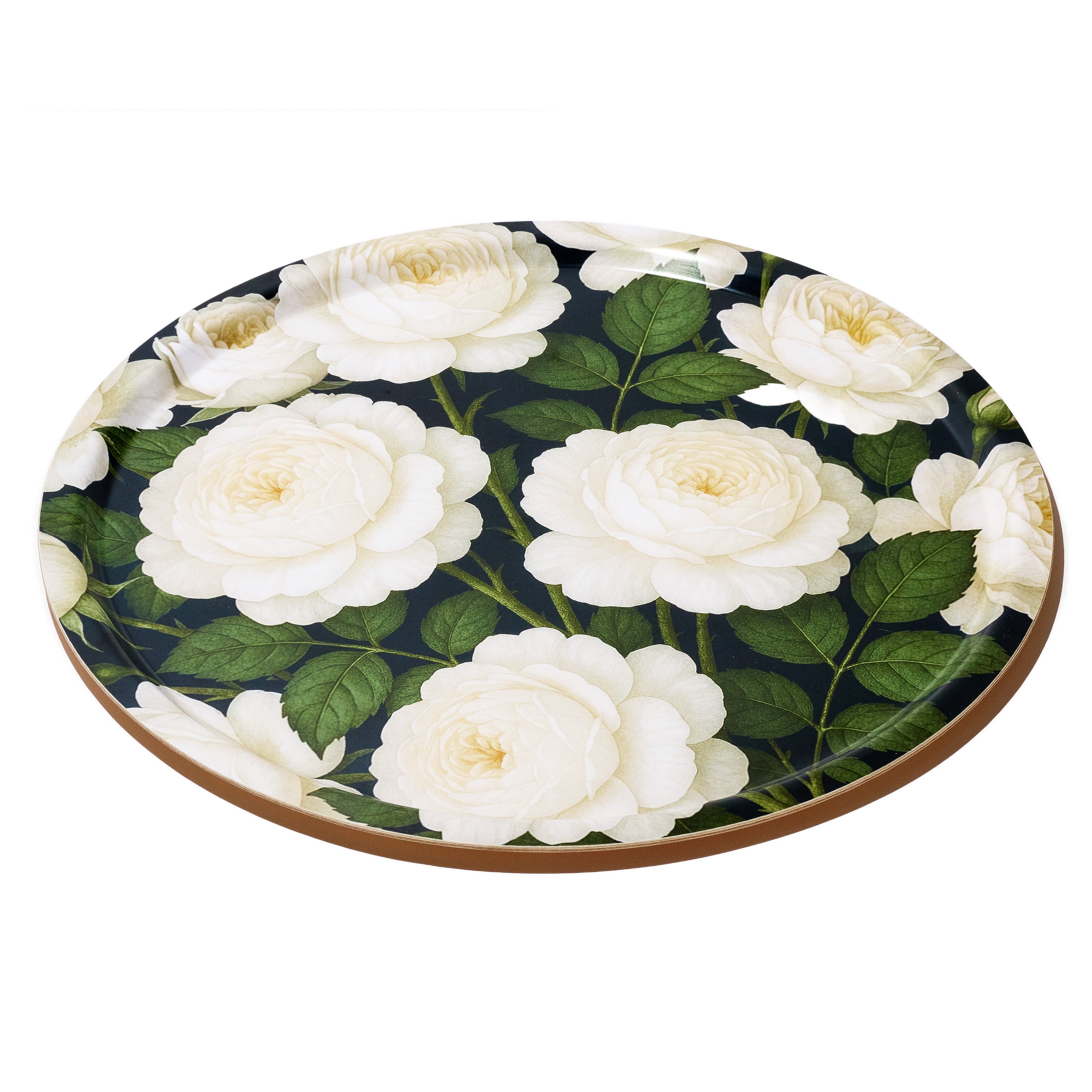 Night Garden Birchwood Decorative Tray - Round - Large