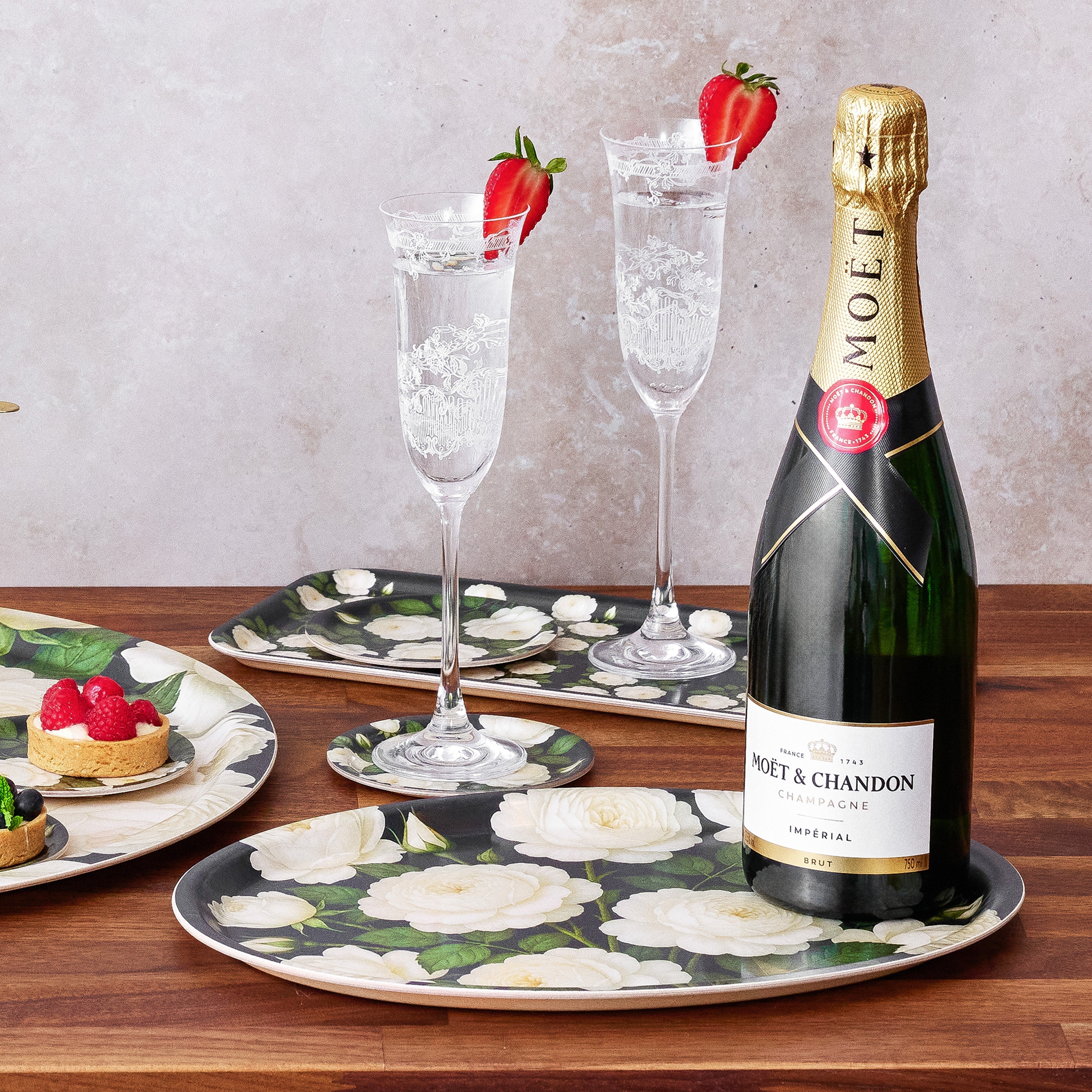 Night Garden Birchwood Decorative Tray - Oval