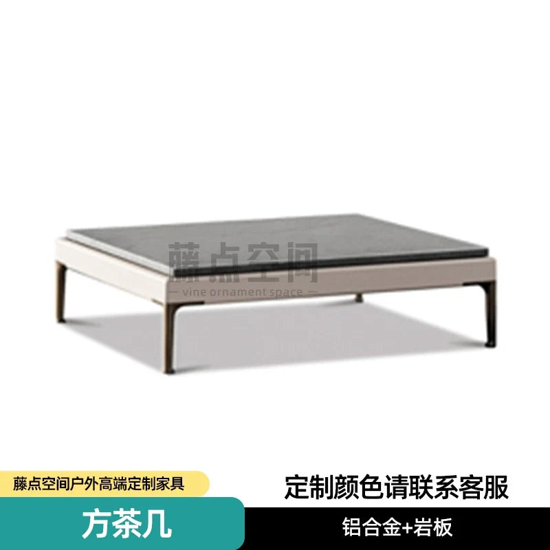 Scandinavian Corner Teak Rainproof Rattan Furniture
