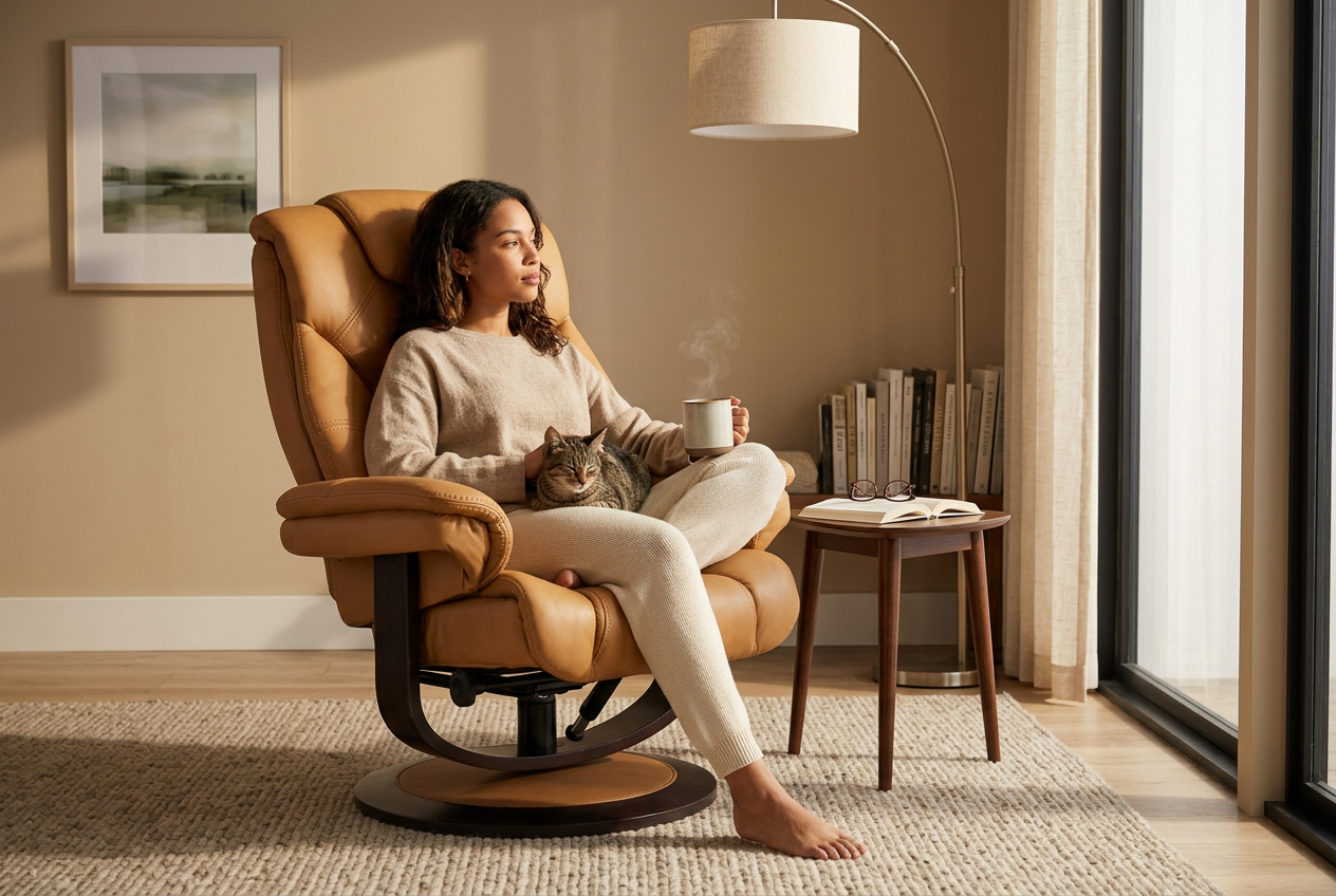 Oslo Euro Recliner w/ Ottoman