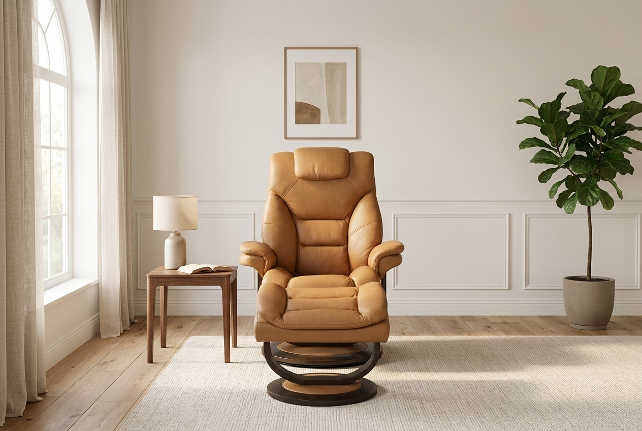 Oslo Euro Recliner w/ Ottoman